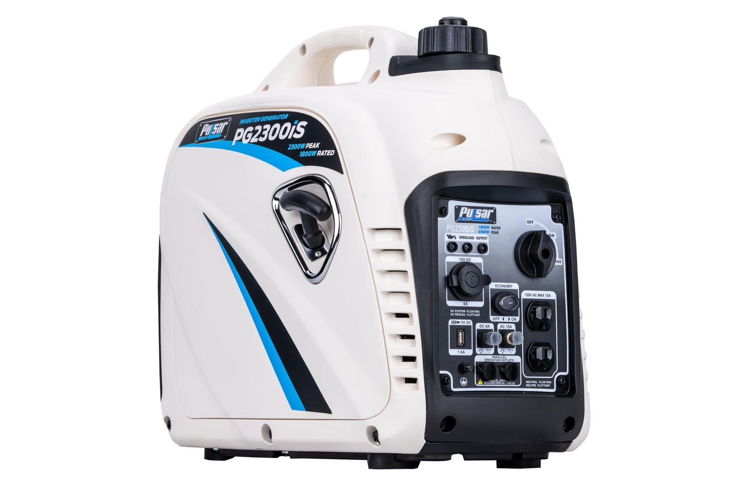 Pulsar PG2300iS 2,300W Portable Super Quiet Gas-Powered Inverter Generator with USB Outlet & Parallel Capability, CARB Compliant