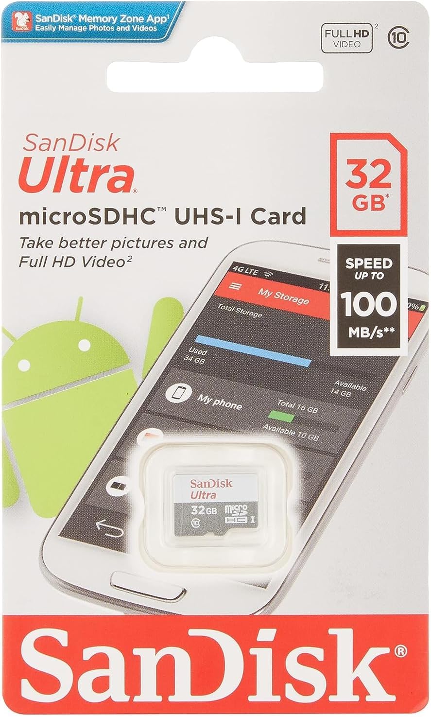 Sandisk 32GB 100MB/s 10 Ultra microSDHC Class UHS-I