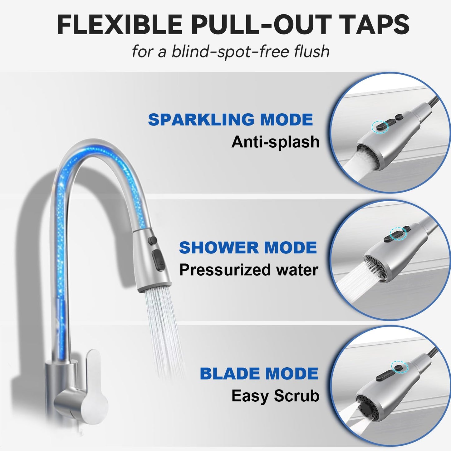 Double Bowl Kitchen Sinks Set w/Hot and Cold Faucet,Stainless Steel Utility Sink for Kitchen and Bathroom Farmhouse Style