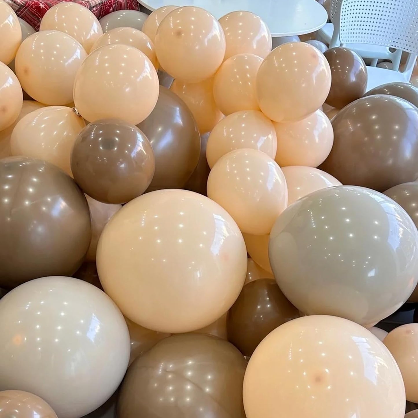 Voircoloria 105pcs Pastel Orange Balloons - 12 Inch Latex Balloons for Birthday & Baby Showers