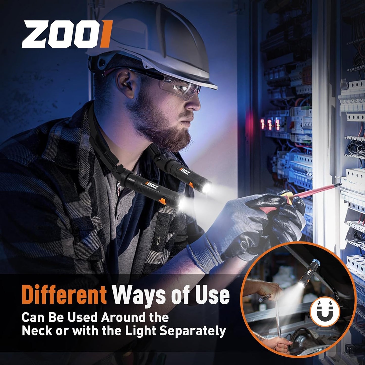 ZOOI Neck Light - Versatile Flashlight Lamp for Dads | Perfect Gifts for Father's Day, Camping & Fishing