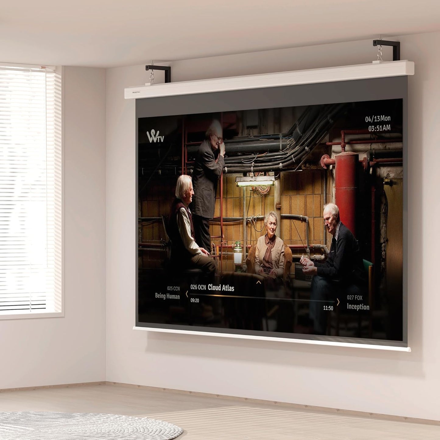 XINLEI 6 inch 66 lbs, PRL003B Universal Projector Screen Wall Mount L-Brackets Hanging Ceiling Mount, Adjustable