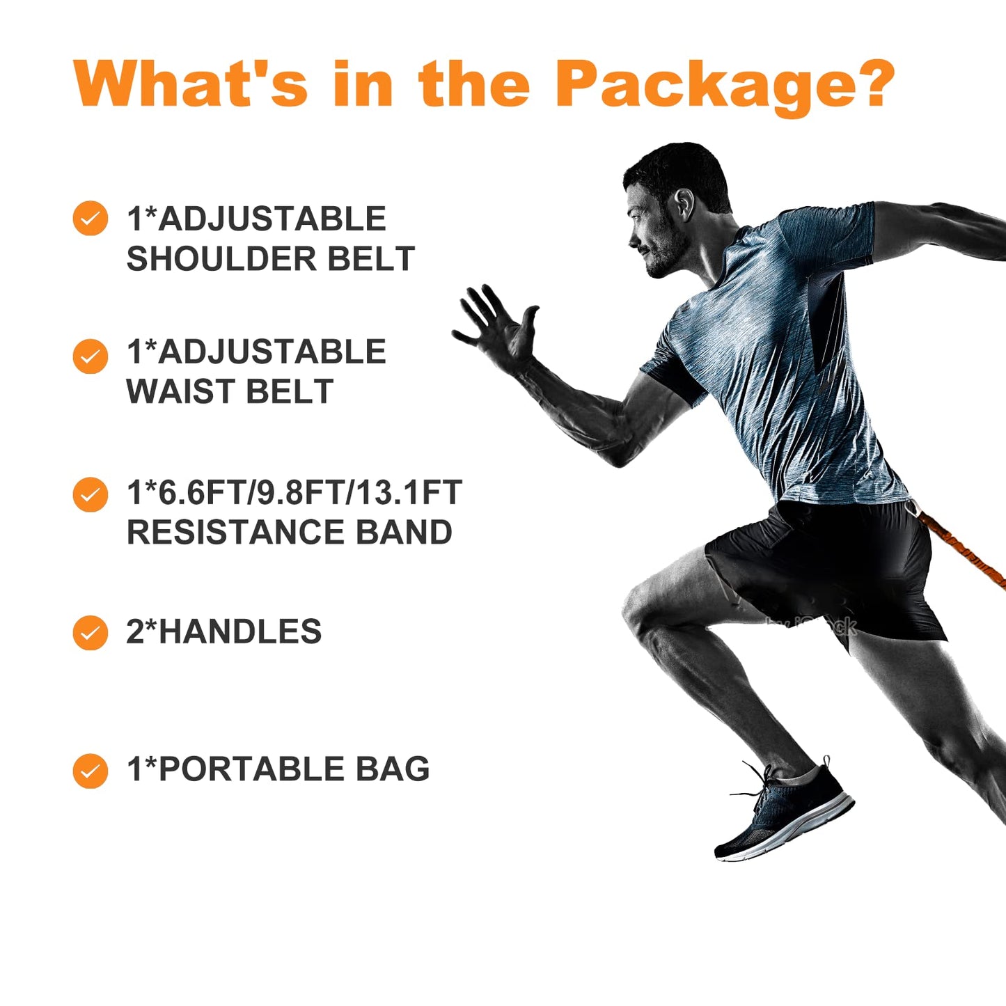 OYINDIZ Resistance Explosive Training Set Help to Improve Power, Strength, Agility, Track and Field for Football Baseball Running Basketball Multi-Directional Equipment