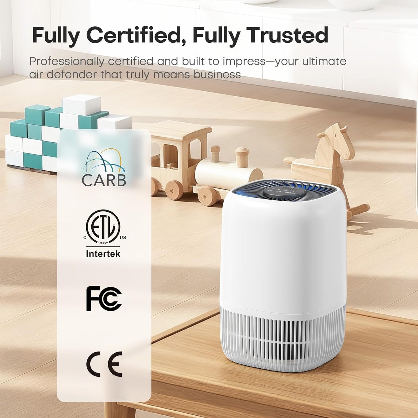 Vital Breeze Air Purifier - High-Efficiency Filter with Night Light & Timer | 2-Pack for Home & Office