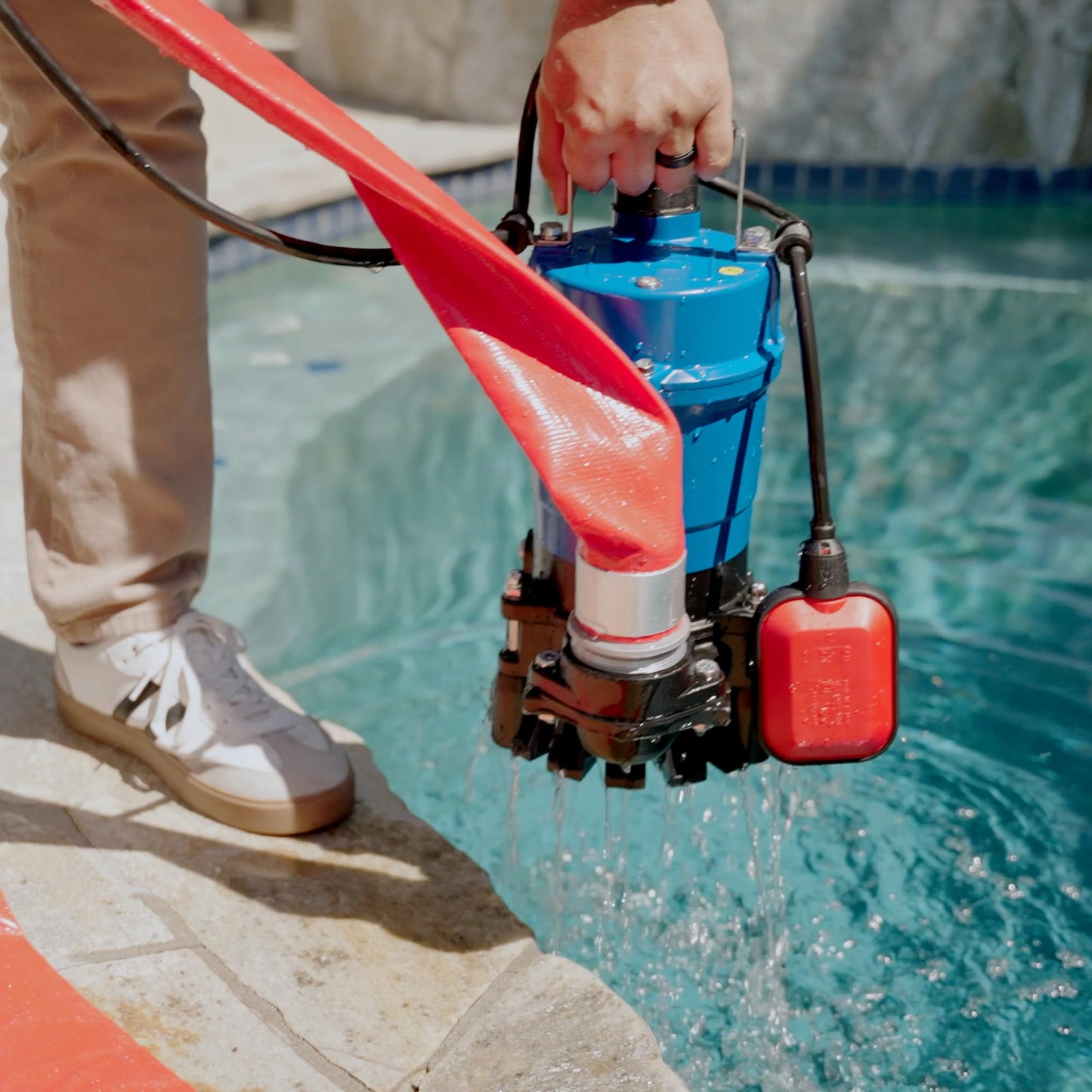 1/2 HP Submersible Water Pump 2" Outlet 66 GPM 400W Electric Utility Dewatering Pump Basement Flooding Construction Sites Irrigation Drainage