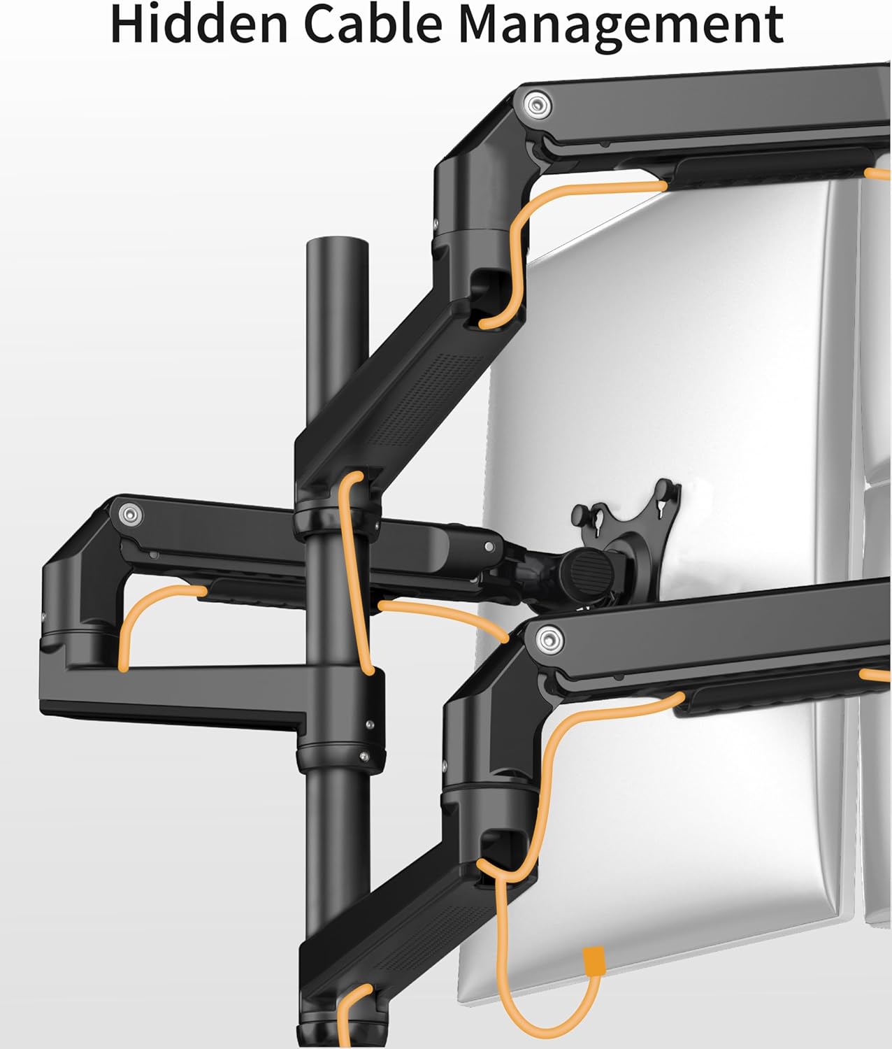 ergounion E6/W6 Extension Arm Only for Monitor Mounts, to Increase Arm Length, Perfect Upgrade for the Series Monitor