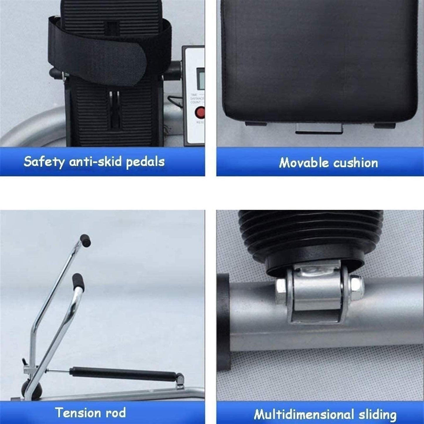GenSDH Rowing Machines, Rowing Machine,Foldable Rower,Commercial Silent Rowing Machine,Indoor Hydraulic Rowing Machine,Household Multi Function Fitness Equipment Rowing Machine