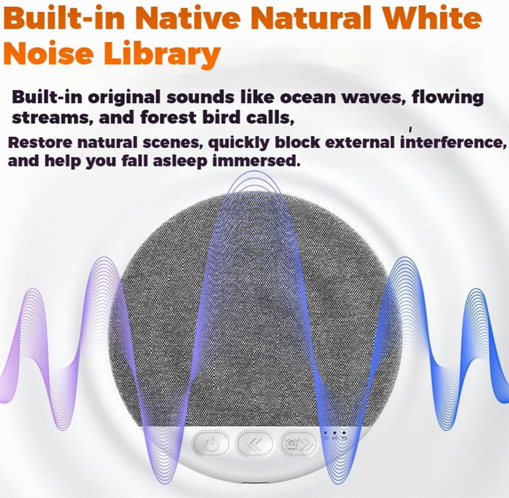 5.4 Bluetooth Pillow Speaker for Sleeping, Under Pillow Speaker Bluetooth with White Noise, Ultra Slim Blue-Tooth