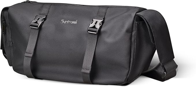 Small Sports Bag Waterproof Ultra-Light Gym Duffle for Men & Women Compact Mini Crossbody Bags, Perfect for Running, Travel & Fitness (black-quilting)