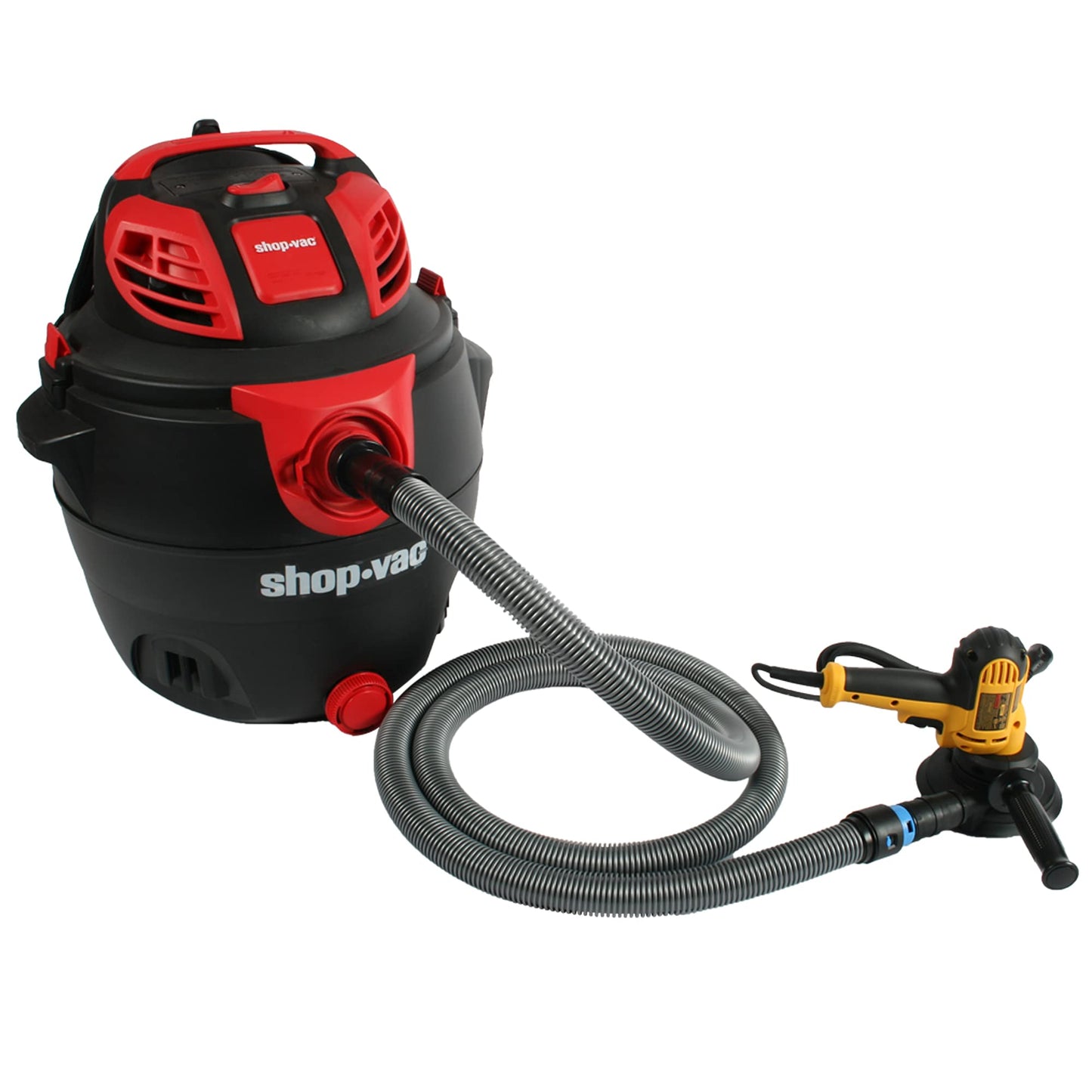 Cen-Tec Systems Assembled Quick Click Dust Separator with 5 Gallon Locking Collection Bin with Power Tool Adapter Set, 16 Ft. Hose, and Vacuum Tools