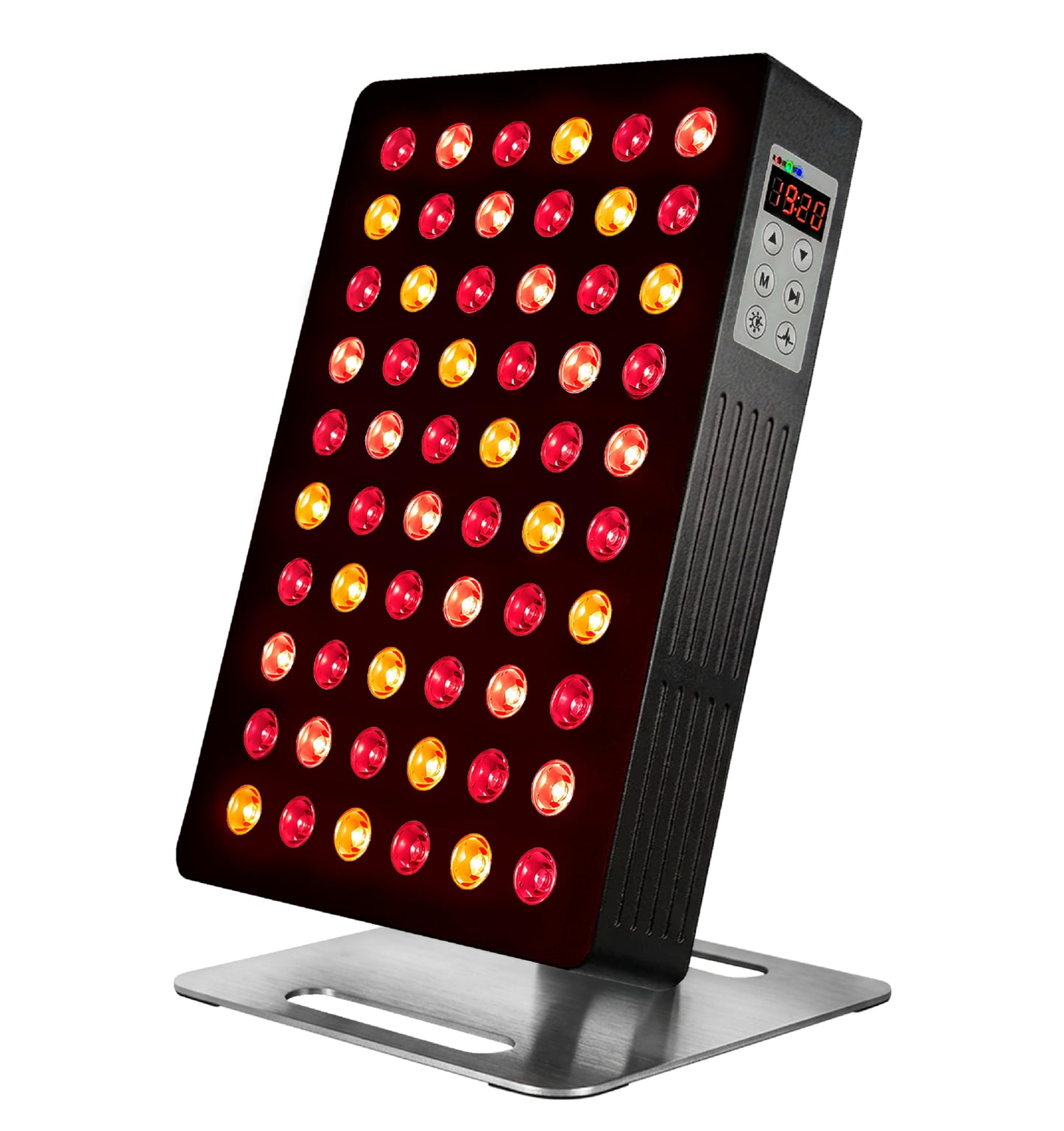 AuroraBox 60 Pro, Clinician-Backed 5 Wavelength Red Light & Near Infrared Light Therapy Panel | FCC/CE/RoHS Tested | 630 660 810 830 850nm | by Tundra Tribe (Jet Black, 60 PRO)