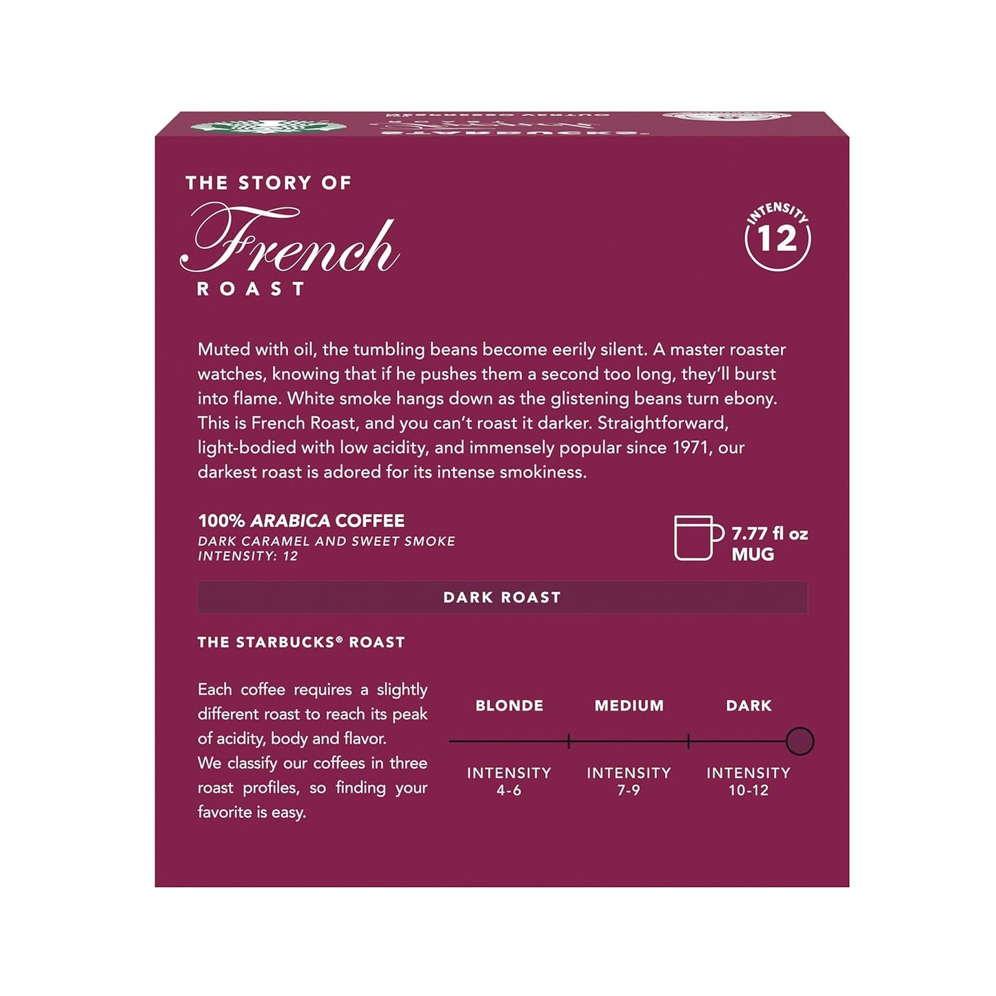 Starbucks by Nespresso Vertuo Coffee Pods - French Roast Dark Roast, 32-Count, Brews 7.8 Oz.
