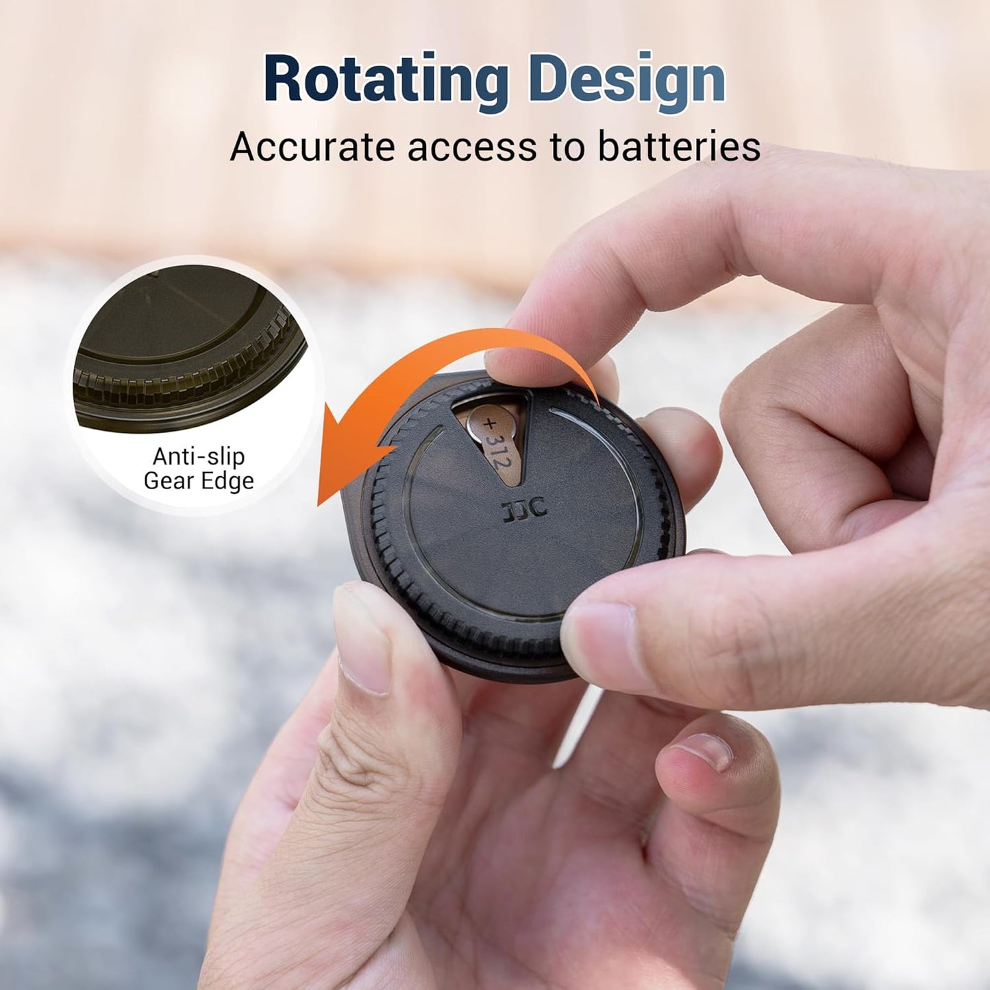 Kiorafoto LR41 312 8x Size312 A312 P312 312A PR41 P13 P10 LR41 AG3 Rotatable Size Hearing Aid Battery Case,Slim