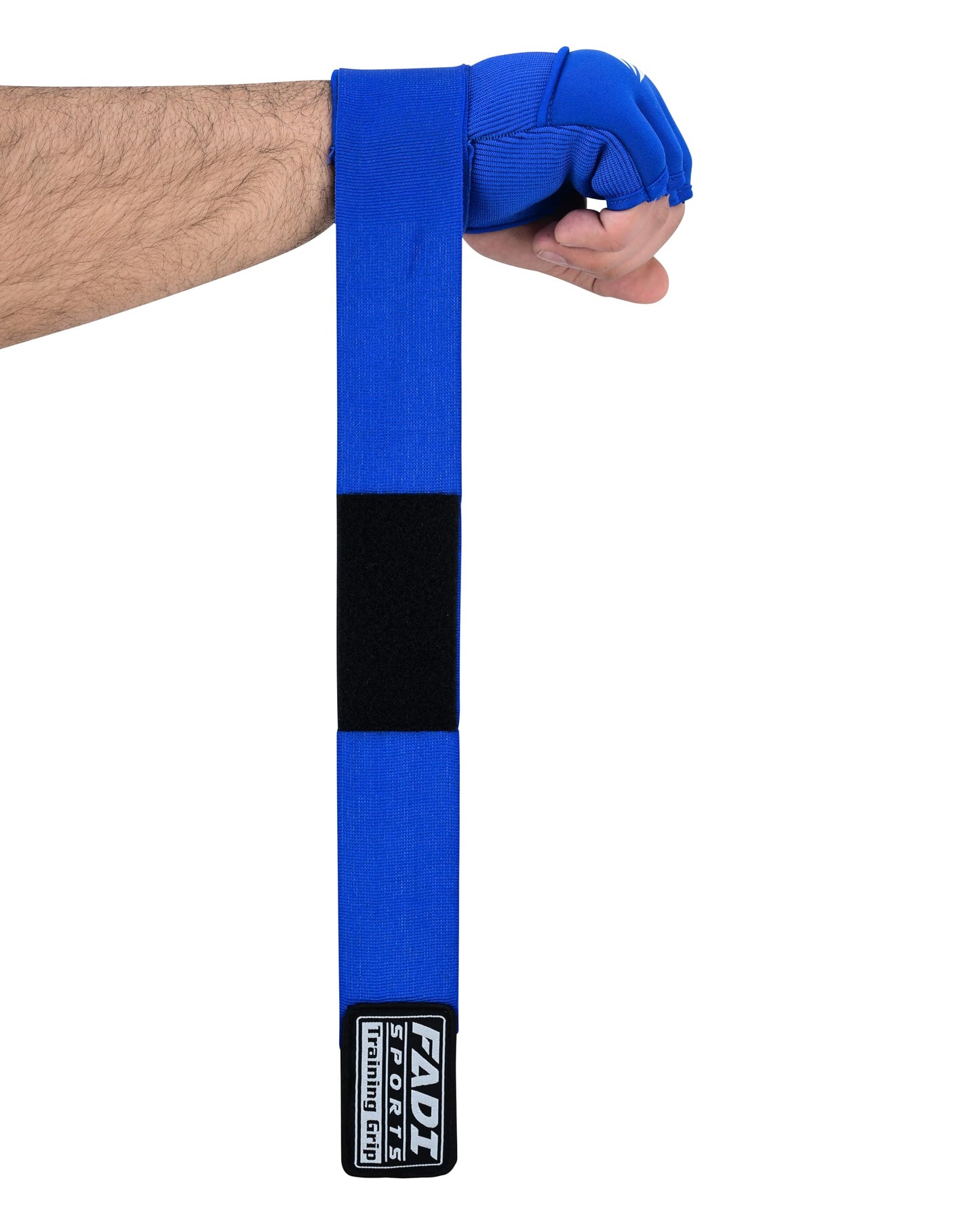 FADI Sports Unisex Gel Boxing Hand Wraps Inner Gloves – Quick Wraps with Wrist Support for MMA, Muay Thai, Kickboxing & Martial Arts Training (Blue, Large)