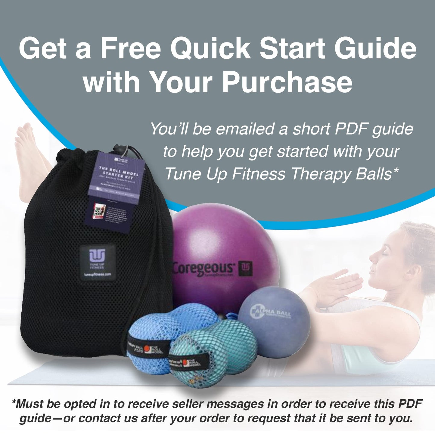 Tune Up Fitness – Alpha Ball | Large Therapy Ball | Massage Ball for Myofascial Release, Pain Relief - Back, Shoulders, Hamstrings, Hips, Glutes