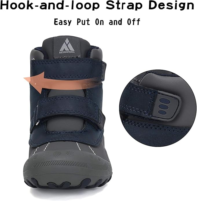 Mishansha Kids Hiking Boots Toddler Girls Boys Hiking Shoes Water-Resistant Anti-Collision Non-Slip Athletic Outdoor Trekking Boots