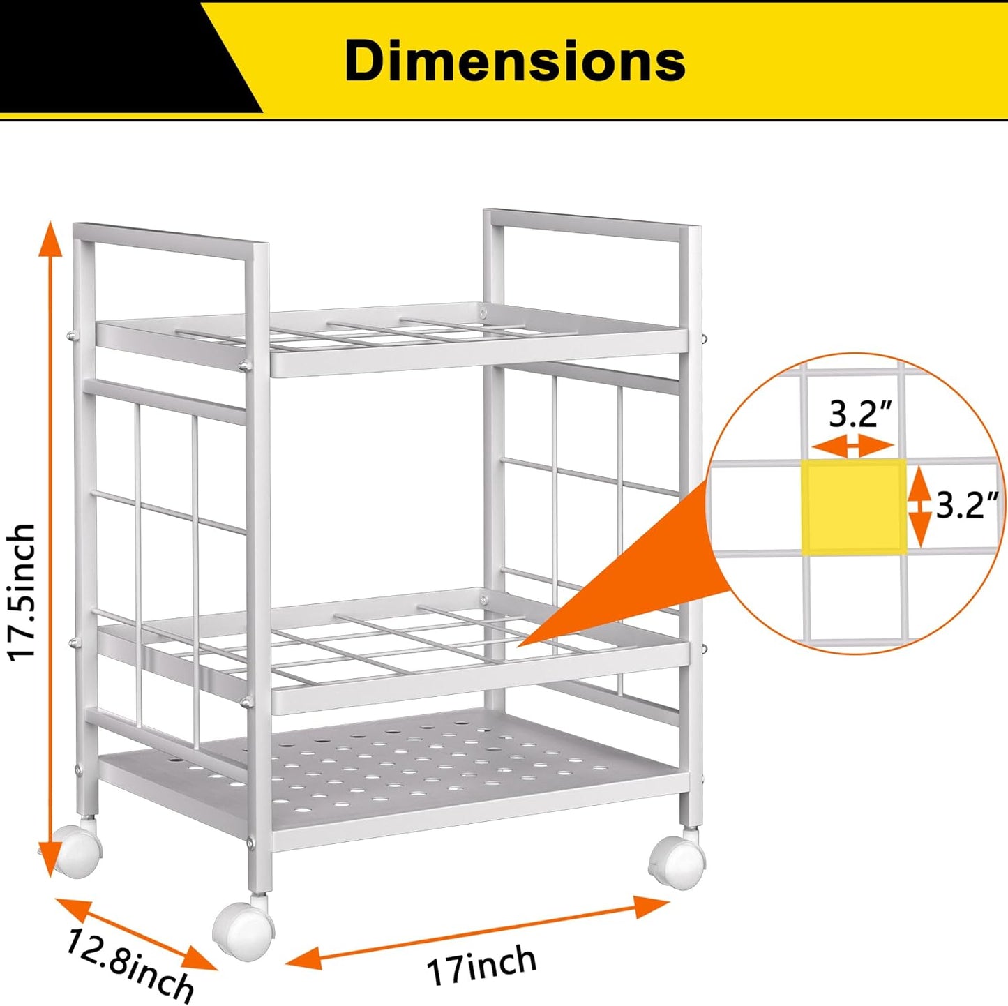 Wrapping Paper Organizer by [Brand Name] - Mobile Storage Solution with 20 Slots & Silent Wheels | Black