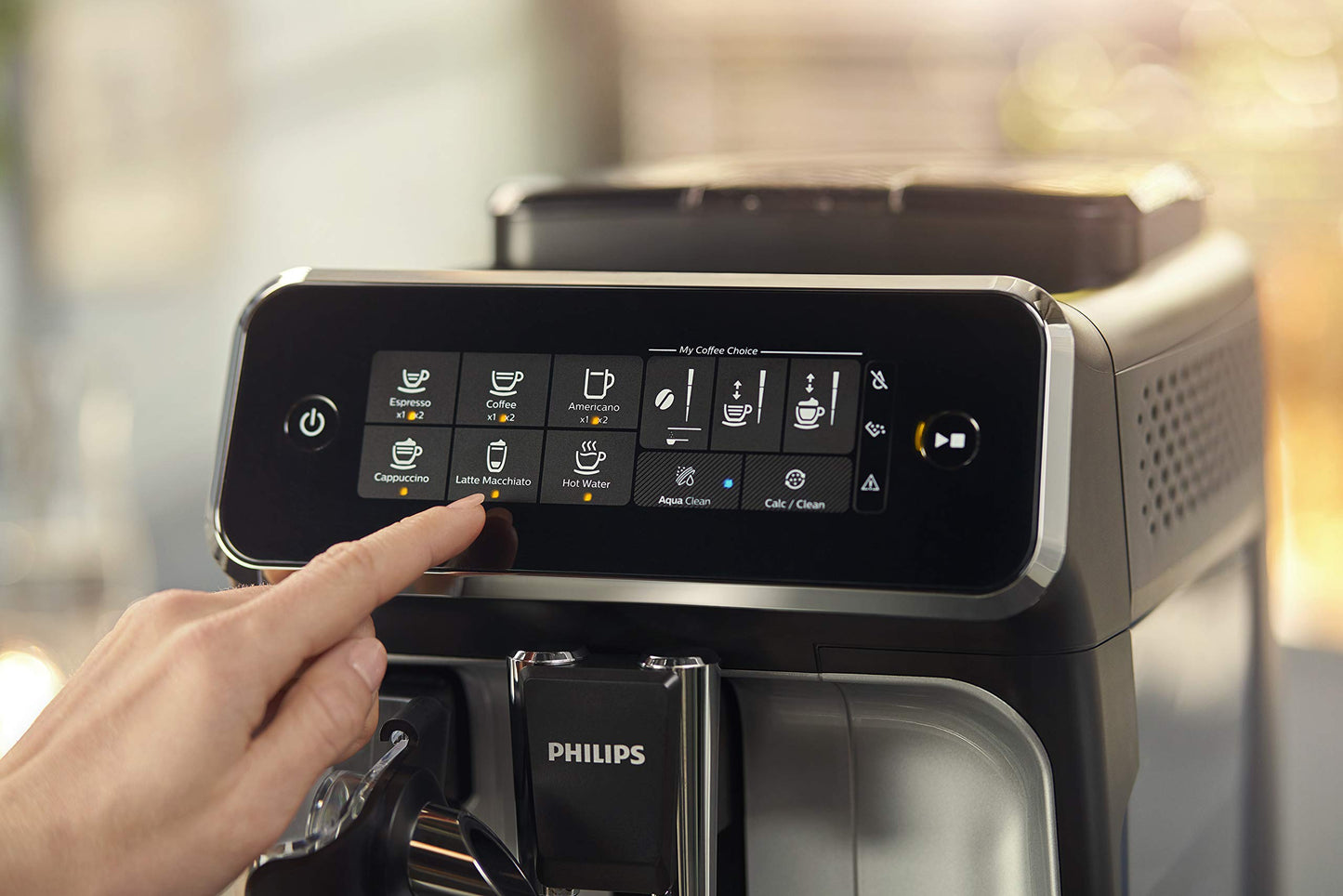 Philips 3200 Series Fully Automatic Espresso Machine with LatteGo, Black, EP3241/54 with Philips Saeco AquaClean Filter Single Unit, CA6903/10