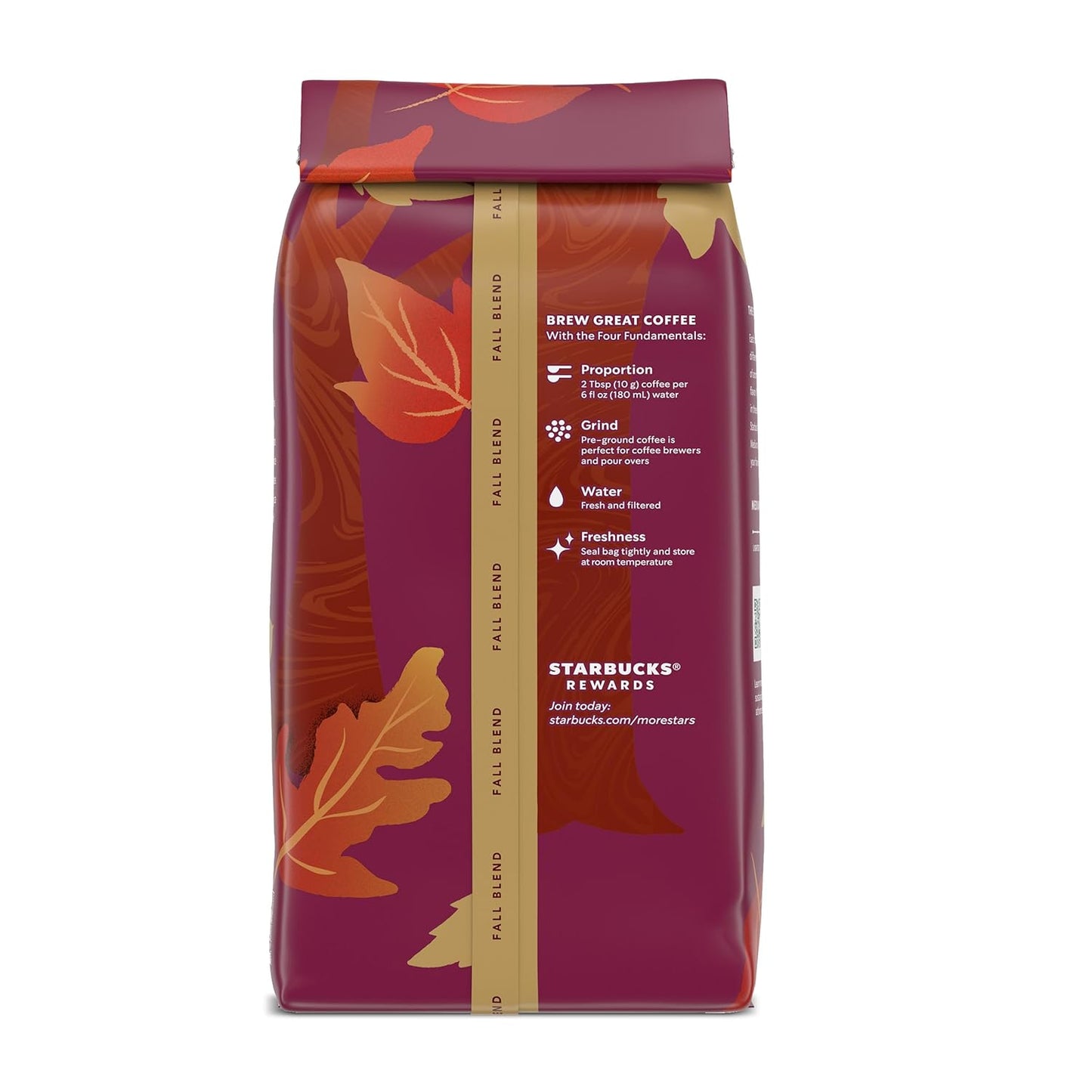 Starbucks Ground Coffee - Medium Roast Fall Blend | 100% Arabica, Limited Edition, 6 Bags (10 Oz Each)