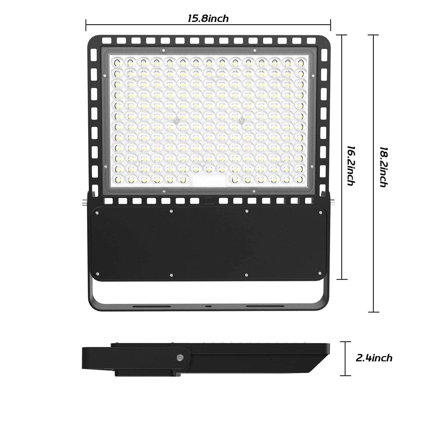 ILLSTAR 500W Stadium Lights,75000LM Super Bright LED Flood Light Outdoor for Commercial Square,Arena,Backyard, Parking lot, Docks, 100-277V,ETL Certification,IP66 Waterproof.