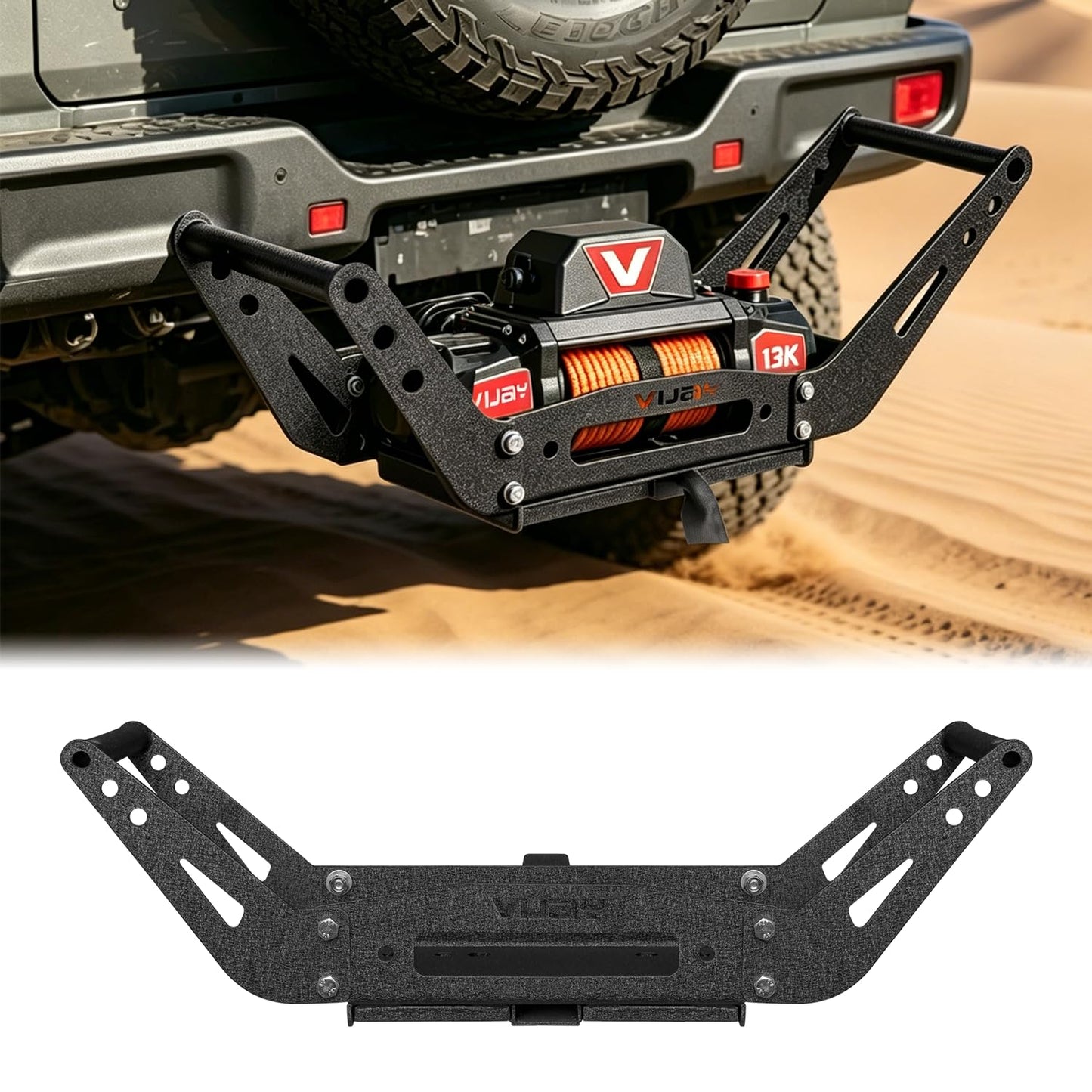 Vijay Cradle Winch Mounting Plate/Winch Mount Recovery Winches (10" x 4 1/2")