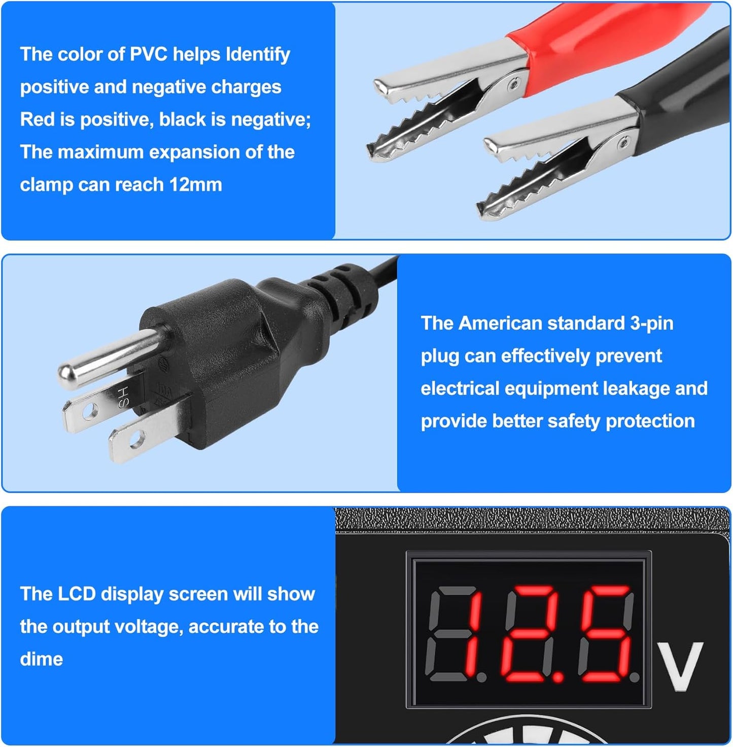 FancyWhoop 3V~24V 3A 72W 100V-240V 14 Universal Power Supply DC Power Supply Variable Universal Switching AC/DC
