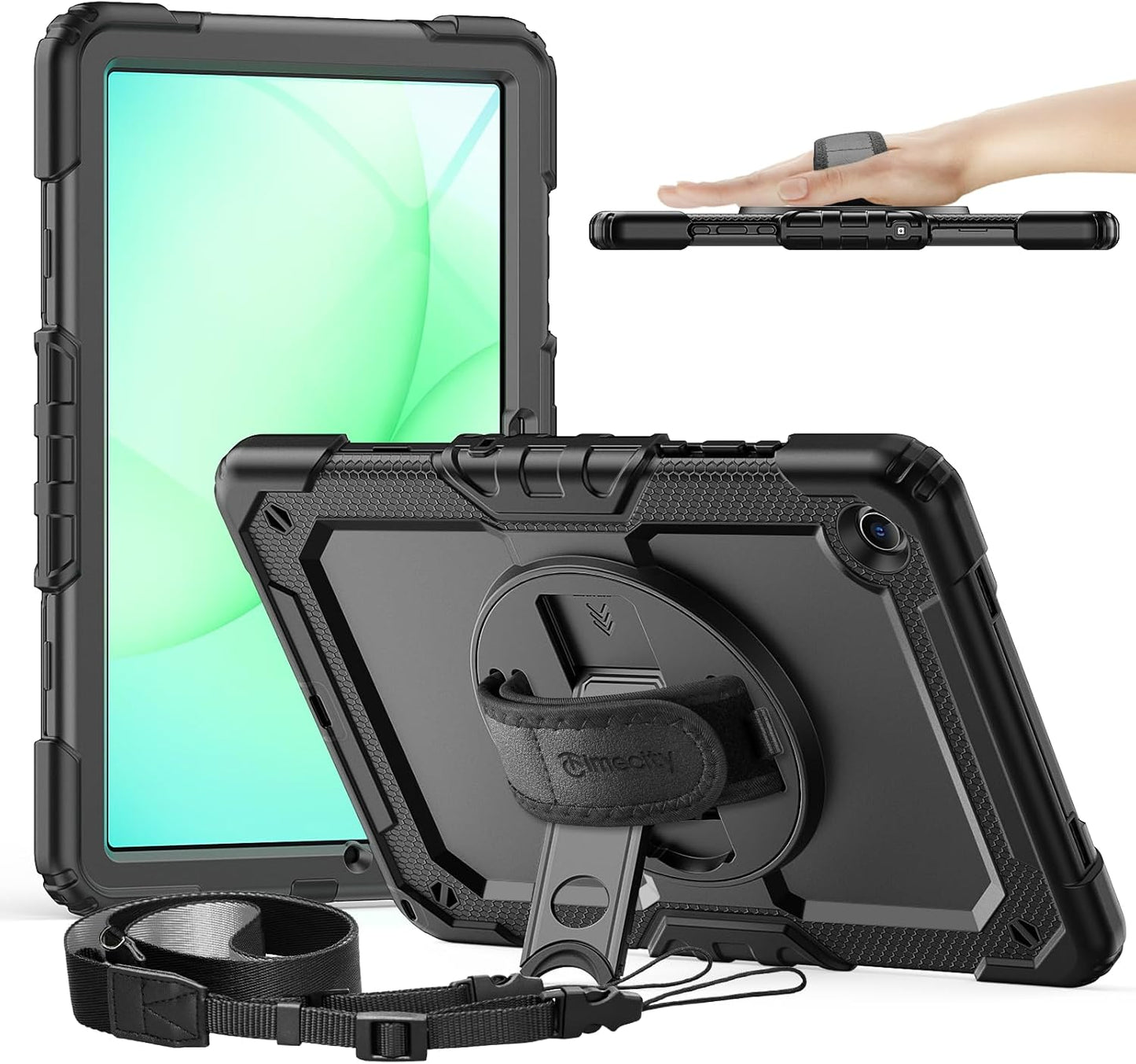 timecity A11+ A9+ 11 Inch Case for Samsung Galaxy Tab Plus / Plus - Heavy Duty Protective Cover with Screen Protector