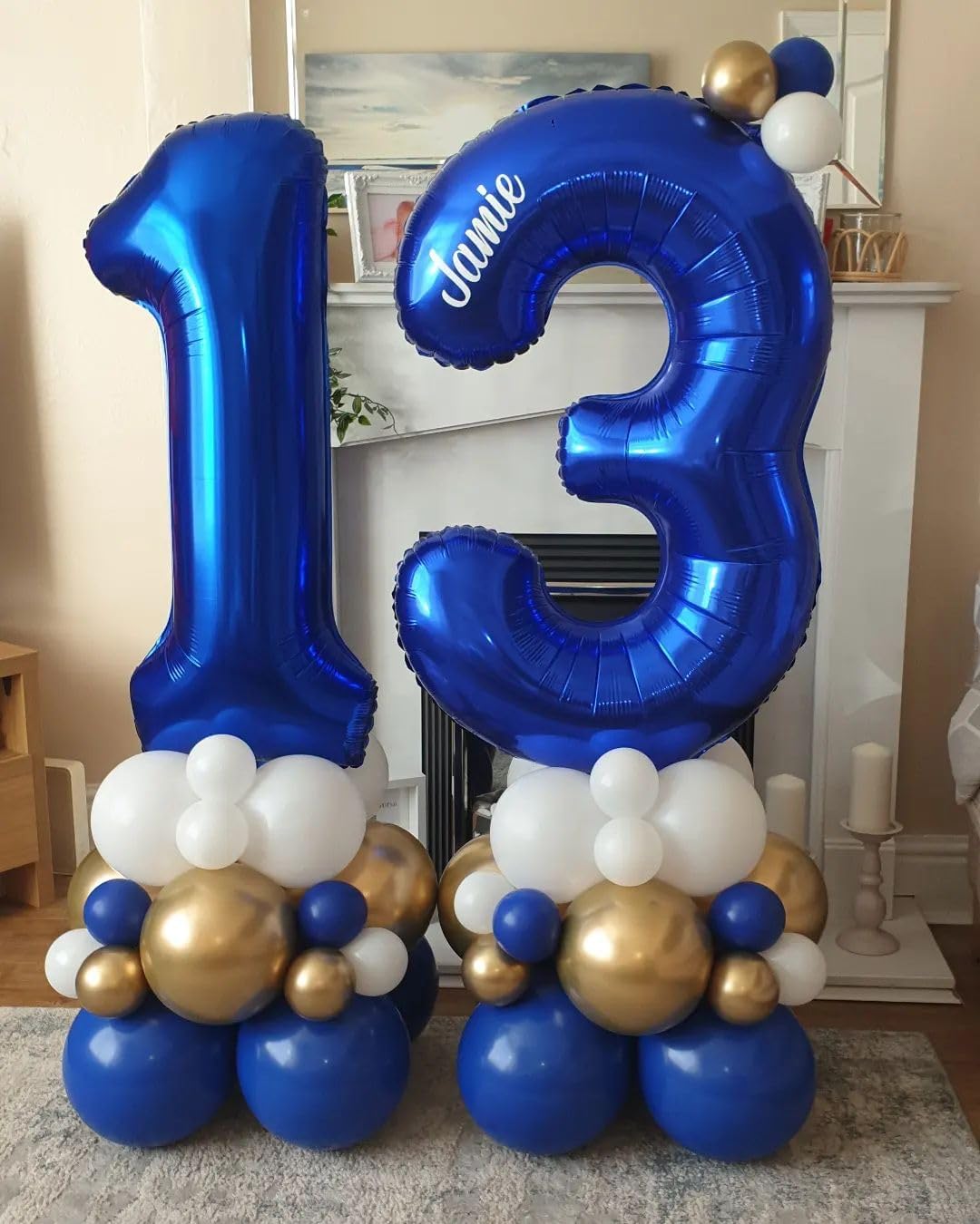 Number Balloons 40 Inch Dark Blue 1 - Big One Balloons for 1st Birthday, Weddings & Celebrations