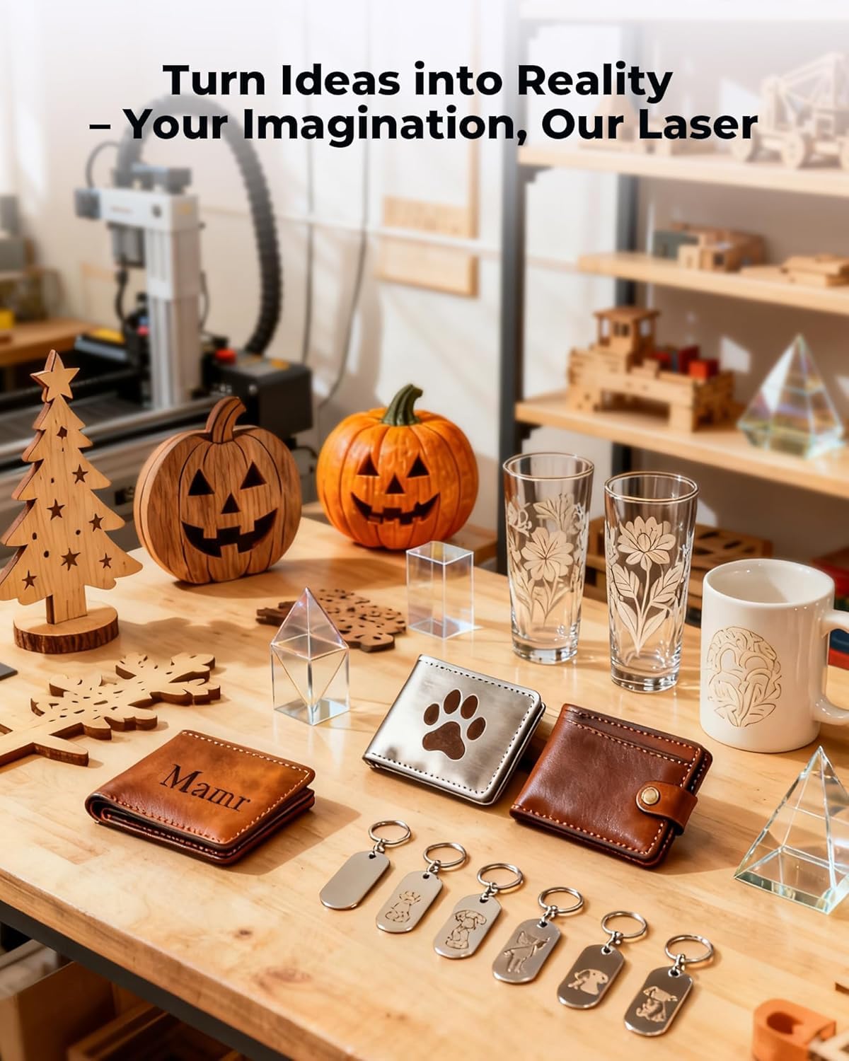 ACMER S1 2500mW Laser Engraver, Portable Cutter & Engraving Machine for Beginners,130×130mm Working Area,0.04mm Laser Spot,Creative DIY,Education STEM,Customized Business with Wood,Metal