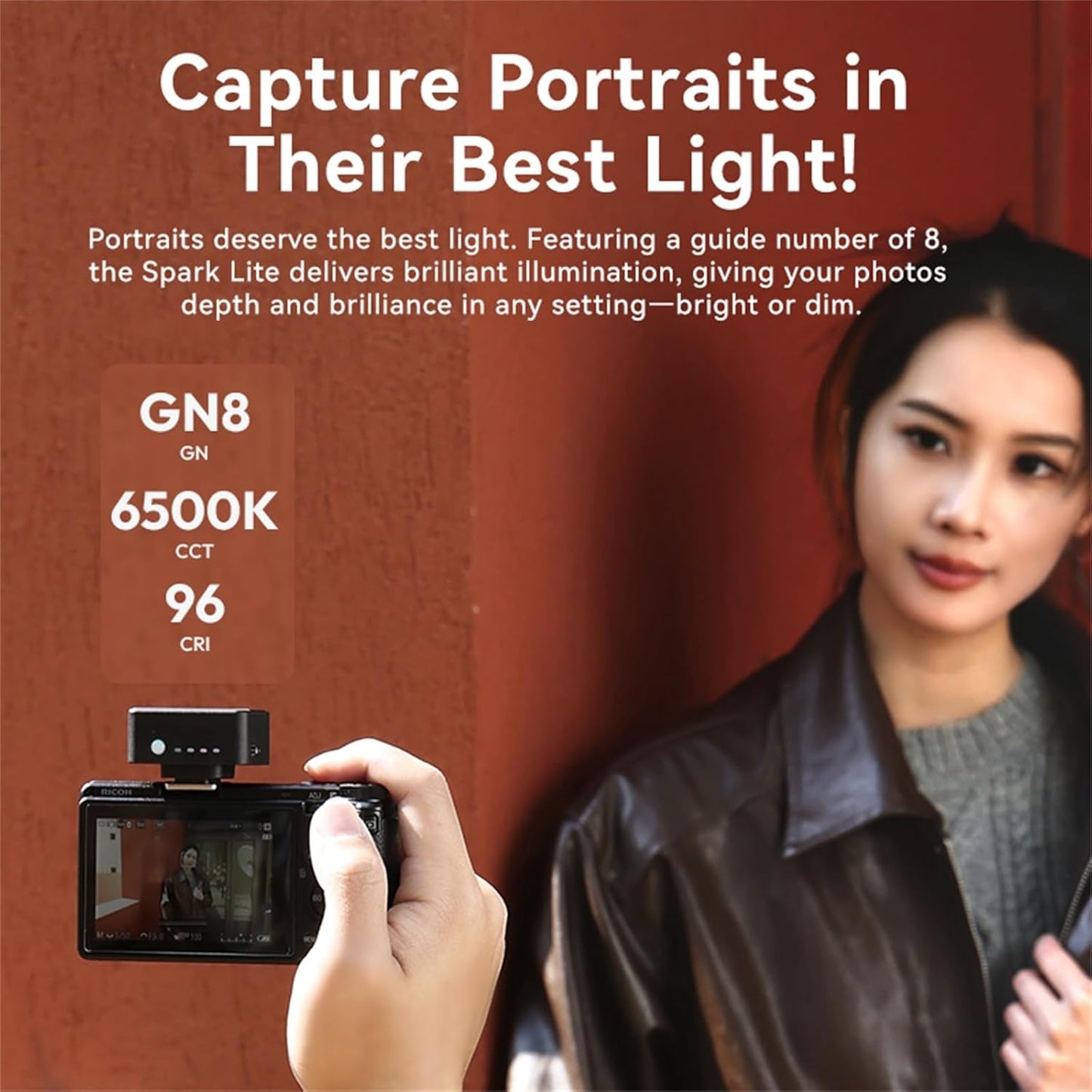 ULANZI SL02 GN8 6500K 4 Mini Flash Speedlite Video Light Hot Shoe Mount Portable Camera Flash Speedlight Power Levels