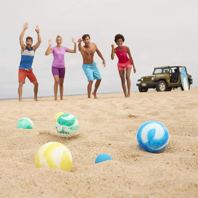 Franklin Sports Bocce Ball Set — 8 All Weather Bocce Balls and 1 Pallino — Beach, Backyard Lawn or Outdoor Party Game — Professional, American, and Starter Set Options
