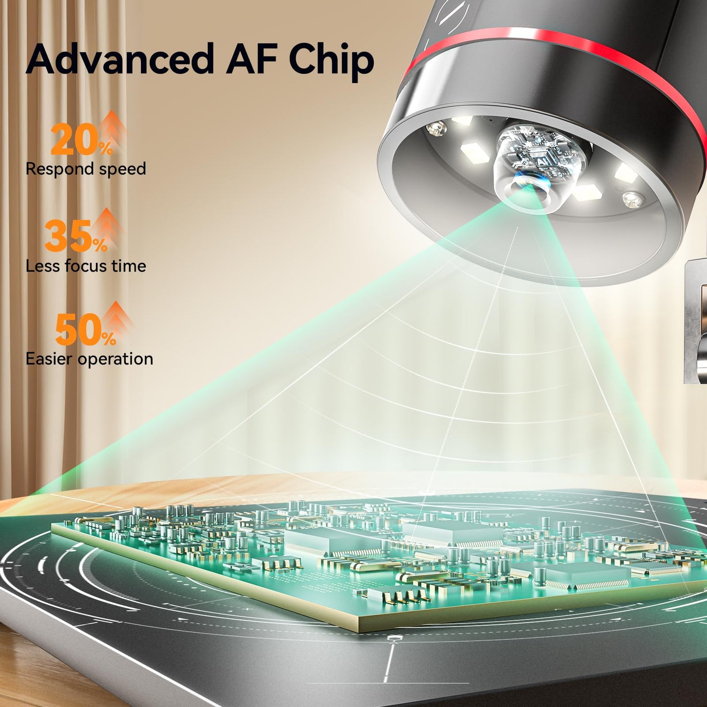 Elikliv Autofocus Digital Coin Microscope: HDMI Soldering Microscope for Adults EM3K-AF, 3K Coin Magnifier for Full View, 7" IPS Microscope with Screen, HDMI/USB Output, 10" Stand, Dual Light, 16GB