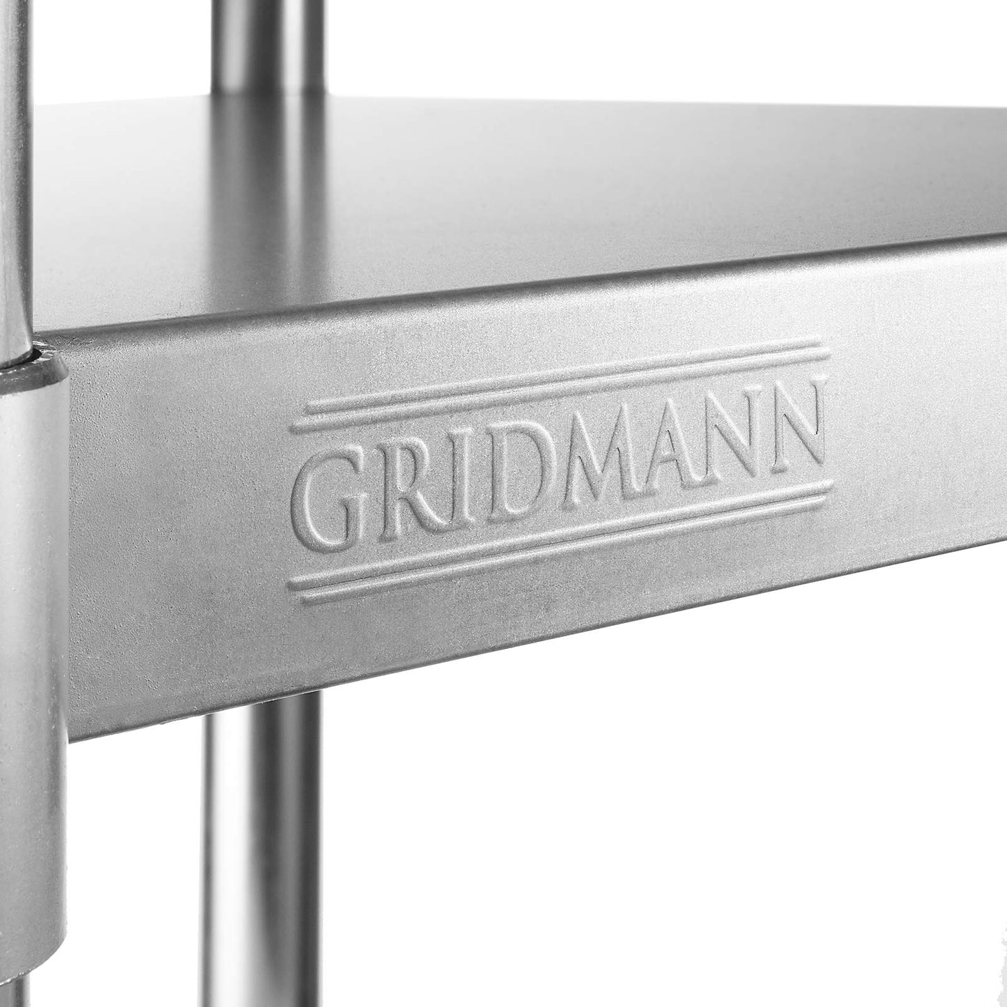 GRIDMANN Stainless Steel Work Table 72 x 30 Inches, NSF Commercial Kitchen Prep Table with Under Shelf for Restaurant and Home