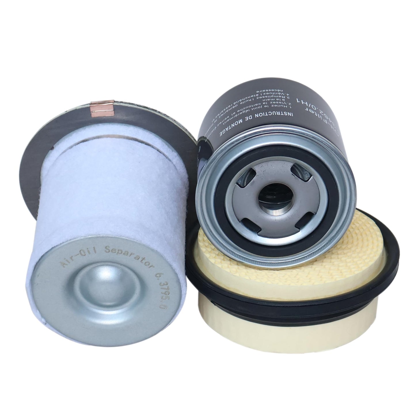6.3795.0 Air-Oil Separator + 6.3462.0 Oil Filter + 6.4212.0 Air Filter,Filter Kit Compatible with M/SM Series Air Compressor Replacement Part