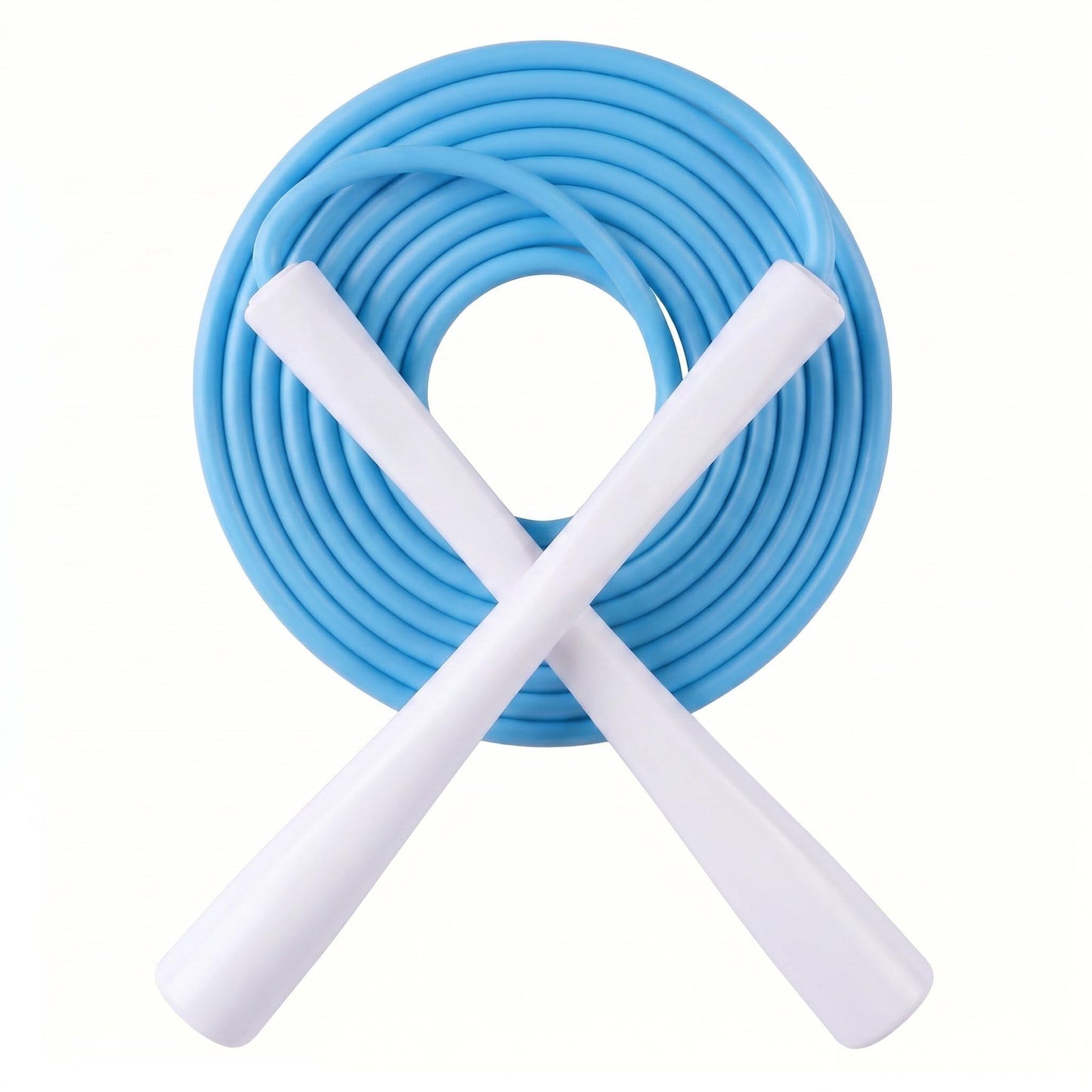 YUEDONG 5mm Adjustable Weighted Jump Rope Inspired by Canton Tower Curve - Elegant Matte Long Handles with Four-Sided Anti-Slip Design, Self-Lubricating POM for Smooth Silent Cardio Fat Burning Workout Women Fitness Weight Loss Portable with Carry Bag (1,