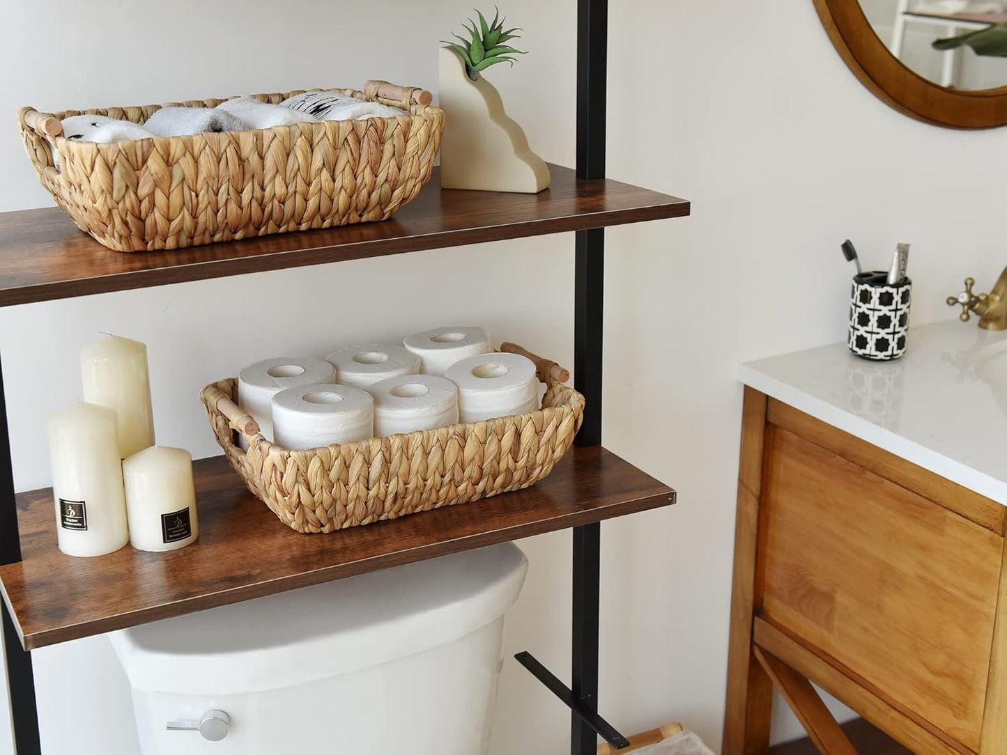 StorageWorks Hand-Woven Storage Baskets - Stylish Organization Solution for Home Decor