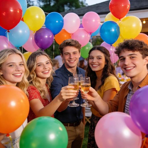 KUULBELA Rainbow Balloons - 110 Pack of 12-Inch Assorted Helium Latex Balloons for Birthday & Wedding Parties