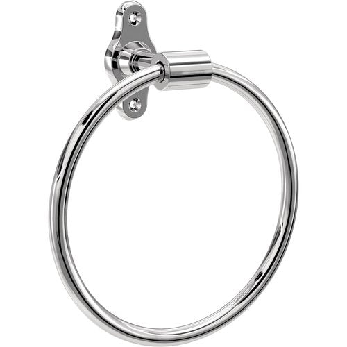 Franklin Brass Calloway (1-Pack) Hand Towel Holder Polished Chrome Towel Racks for Bathroom Wall Round Towel Ring Holder for Bath Towel Hanger for Kitchen, Bathroom Accessories CLWY46-PC