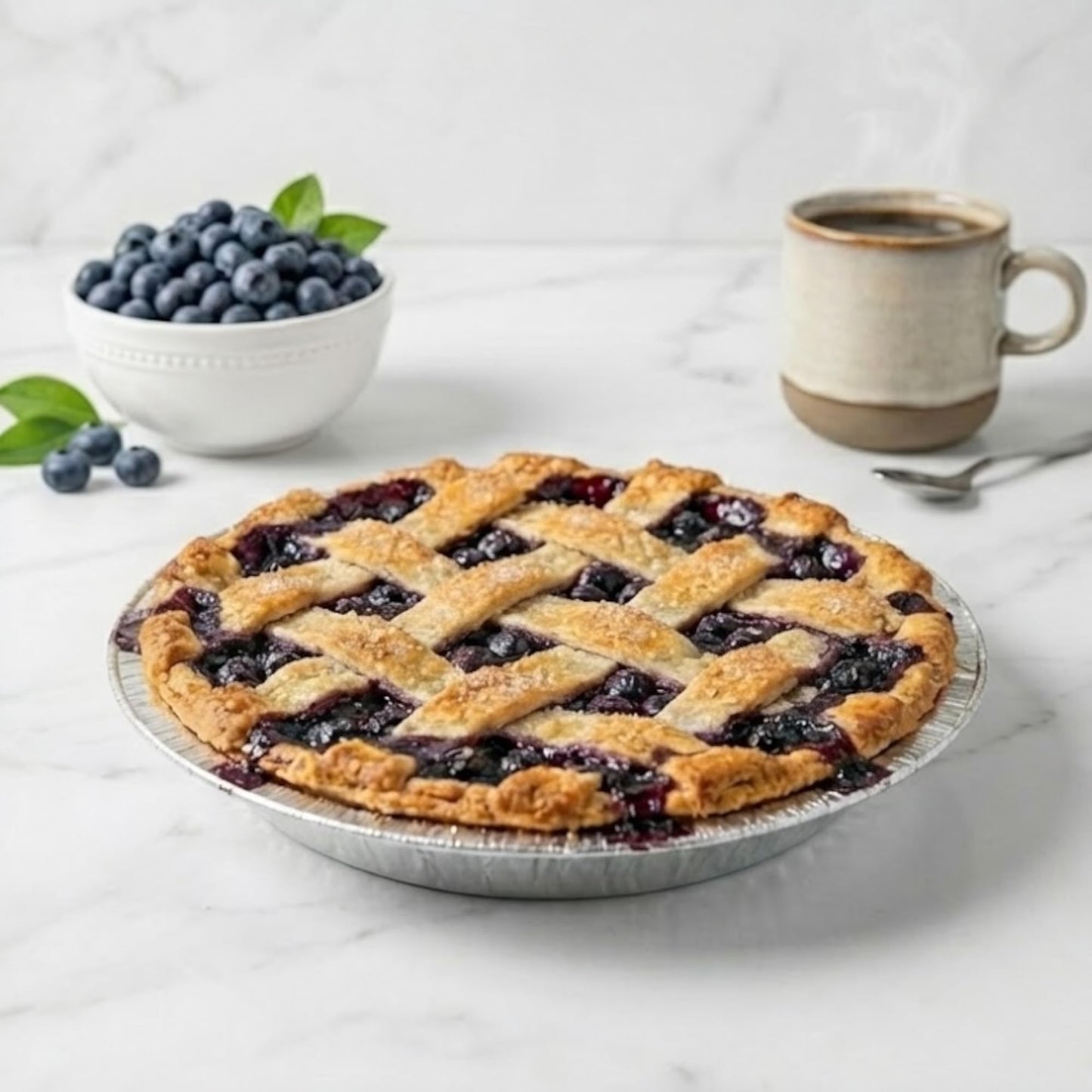 The Baker Celebrations Aluminum Foil Baking Pie Pans – 8 inch (7 inch Inner Diameter) Disposable Plates - Made in USA (Pack of 25)