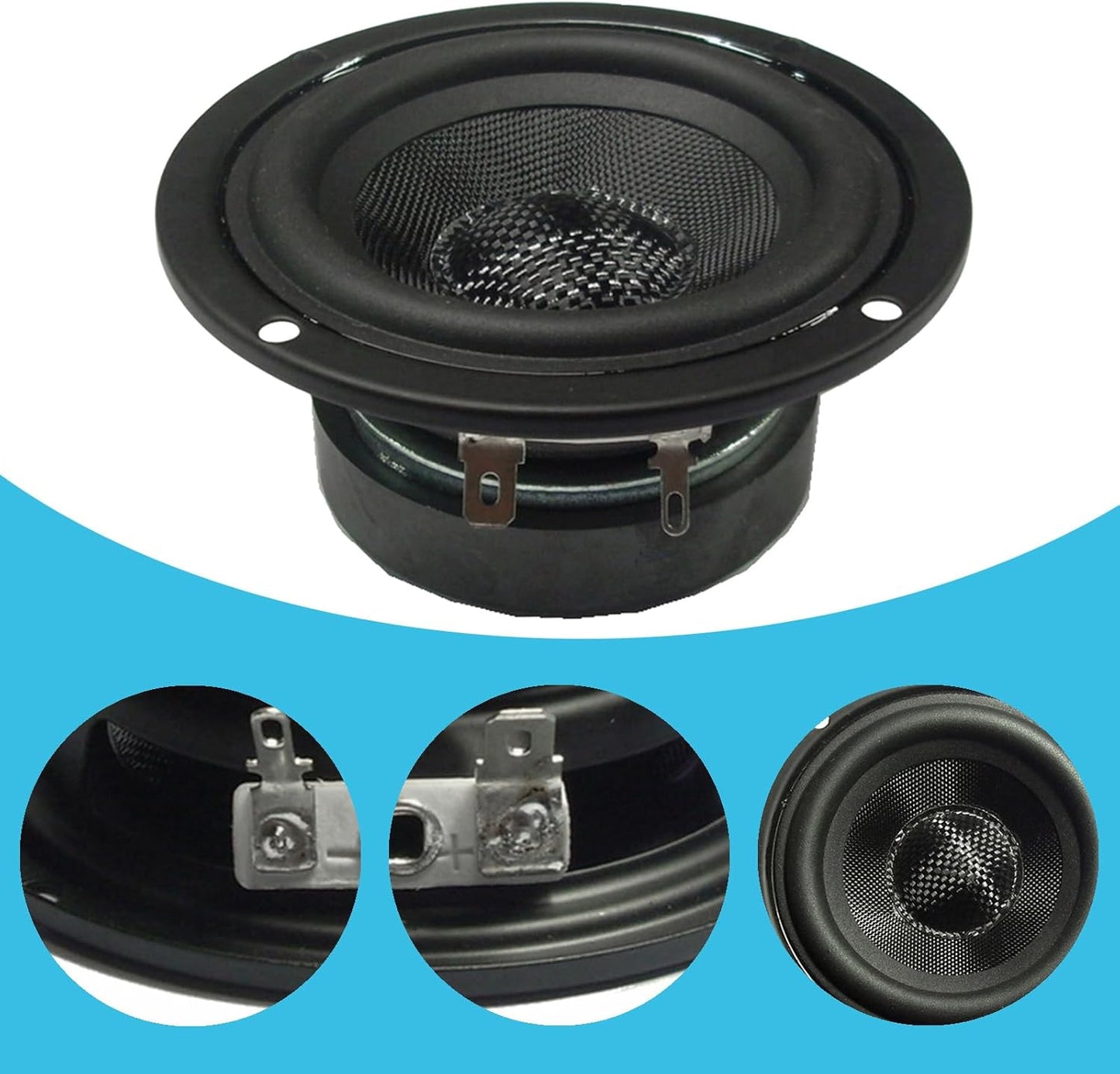CHENZILIN 4.5inch 4Ohm 30W Glass Fiber Cone Woofers Subwoofer HiFi Speakers Low Frequency Powerful Bass