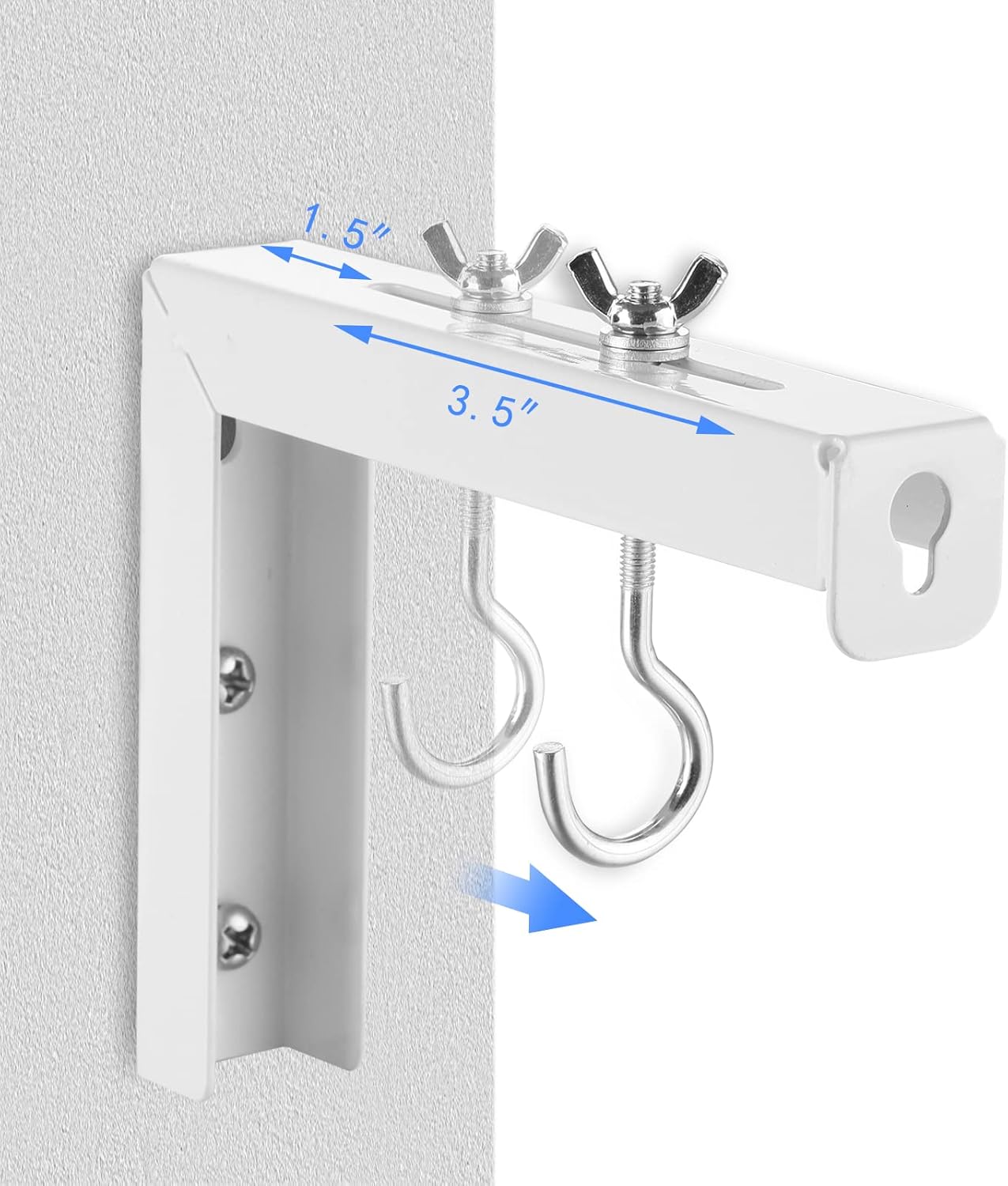 suptek 6 inch 66 lbs, 30 PRL001, (1 Universal Projector Screen Wall Mount L-Brackets Wall Hanging Mount Adjustable