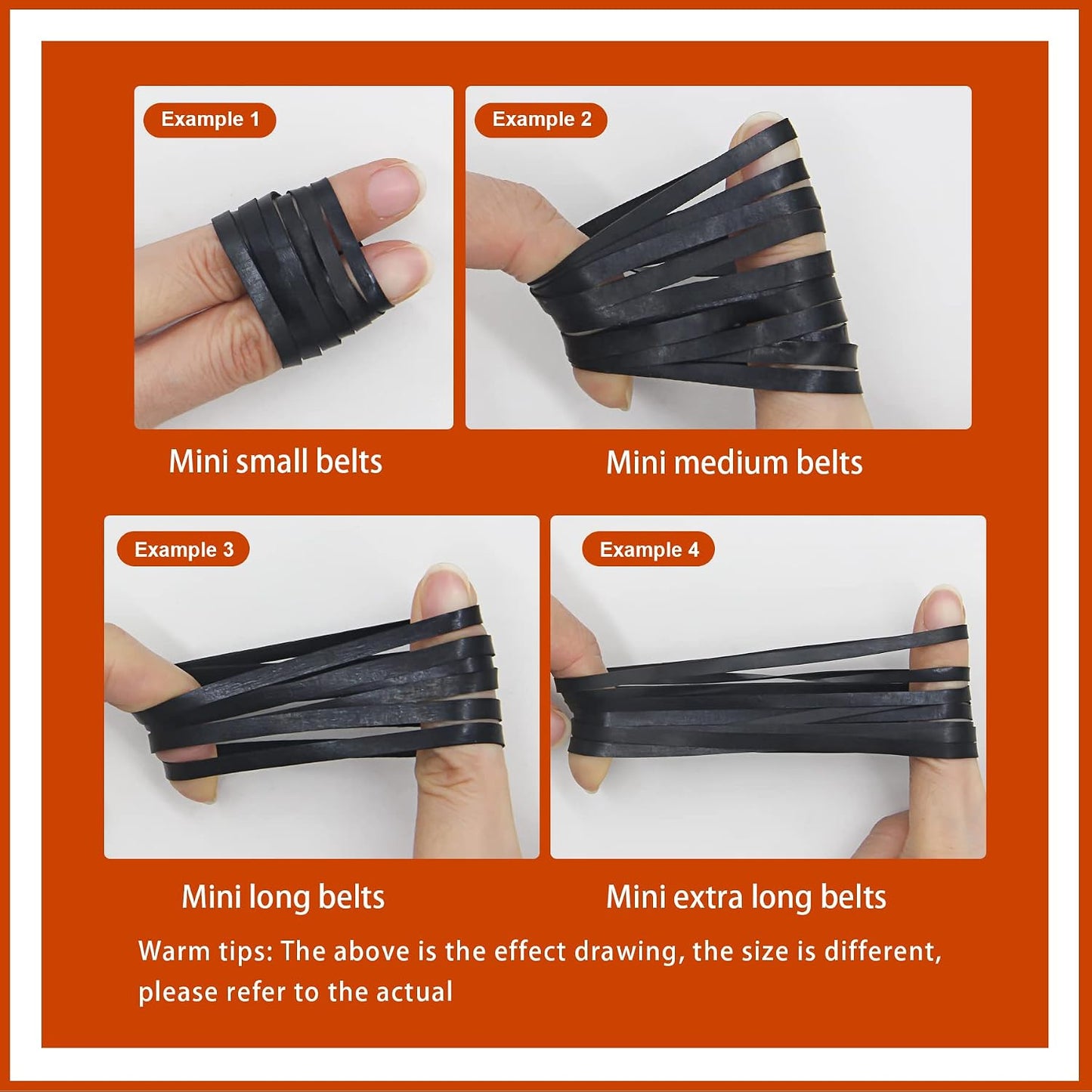 40-135mm Cassette 4mm 100 Recorder Rubber Belts Mix Flat Belt for Repair Maintenance Tape Machine DVD CD LD VCR