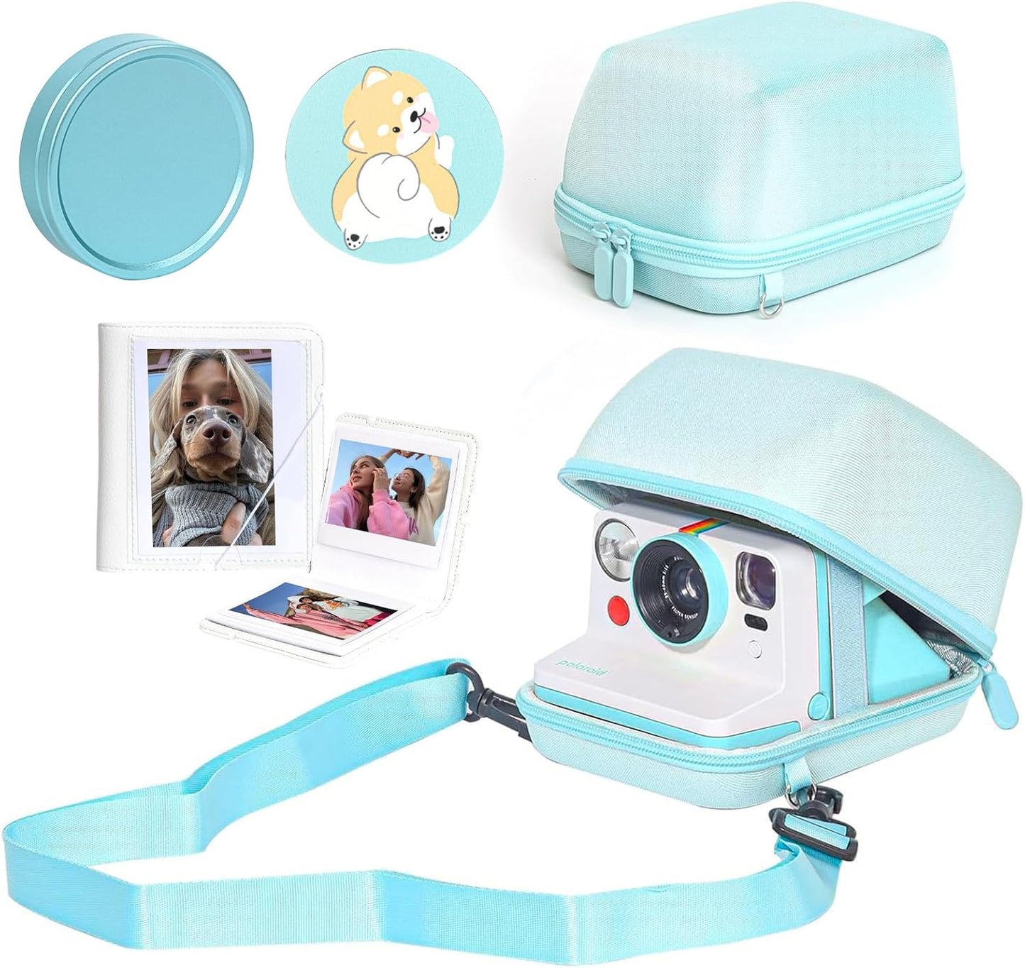 WOGOZAN 2nd/3rd, 2/3rd, 28 Album Camera Case Kit for Polaroid Now Now+ Gen I-Type, OneStep, Filp, Instant Camera
