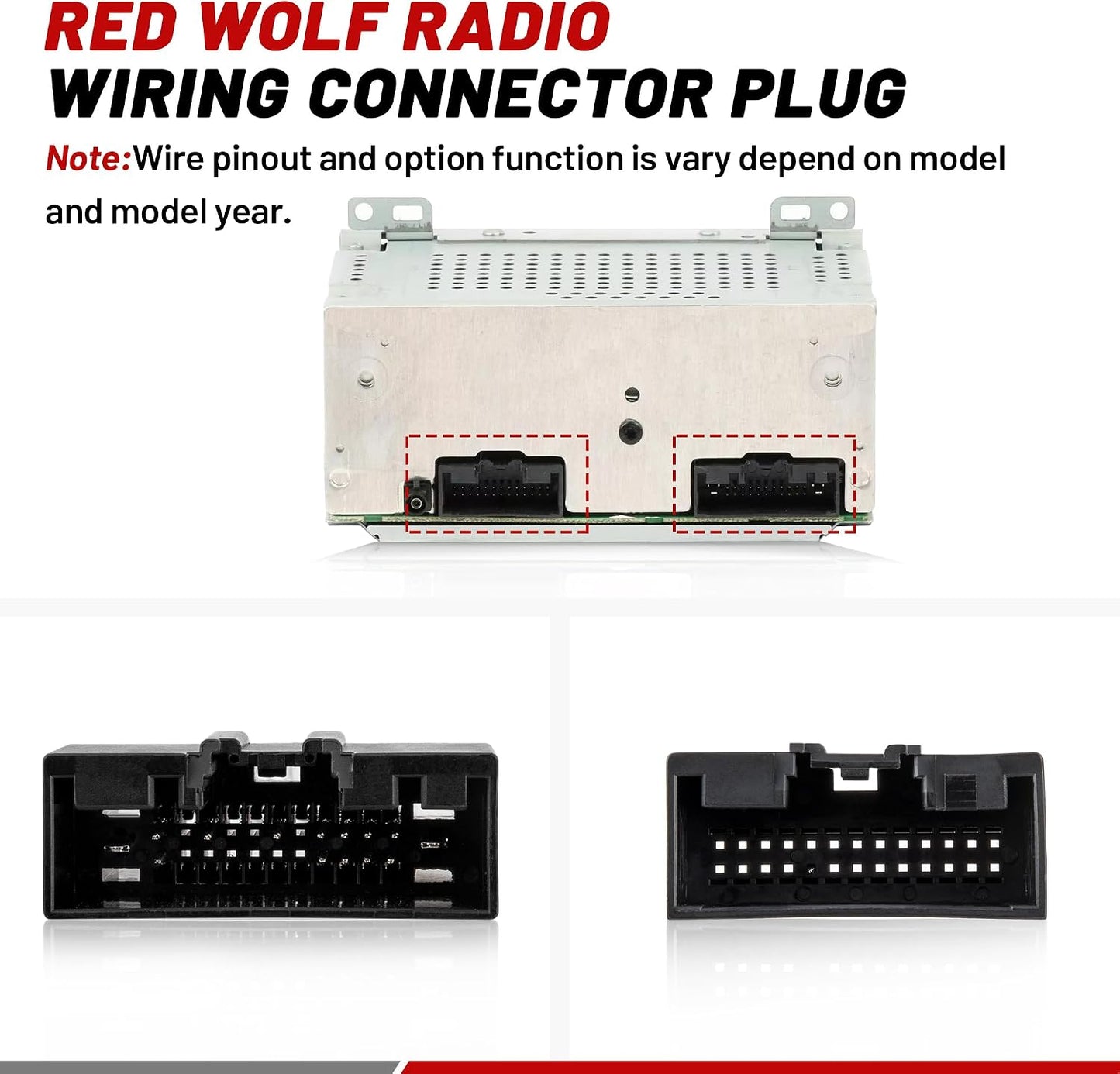 2014-2019, 2013-2018, 2013-2017 RED WOLF Car Stereo Wiring Harness Compatible with Ford Transit Fiesta Focus - Install