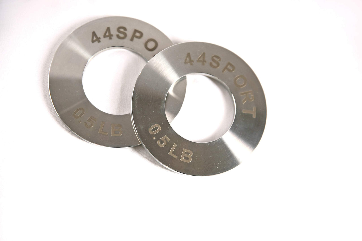 44LLC 44SPORT Olympic Fractional Steel Plates -Pair of 1/4, 1/2, 3/4, 1 lb Weights (8 Total)