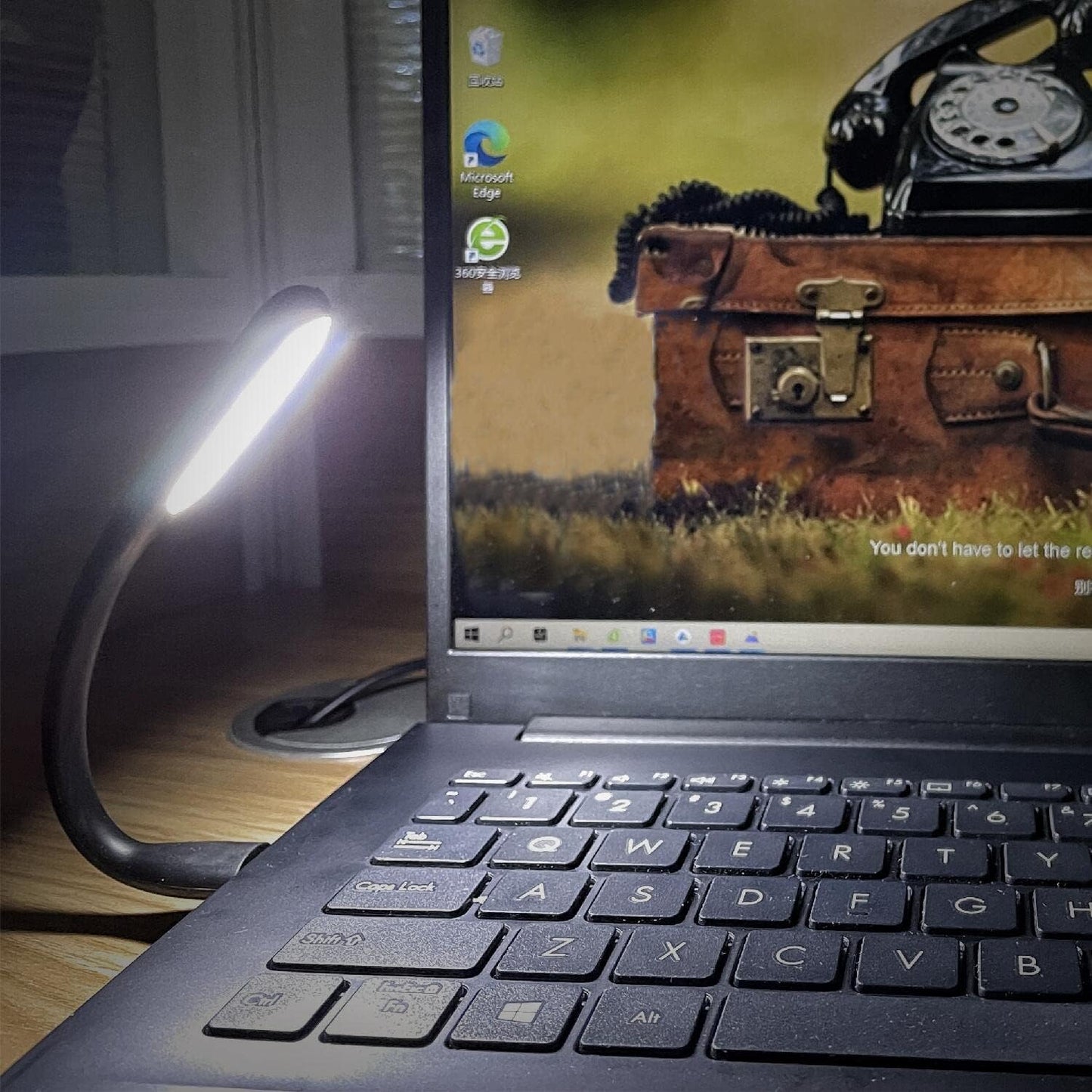 Kyfreshpower (8-Black) Flexible Mini USB LED Lamp Light Portable Night Light Compatible for Power Bank, Laptop
