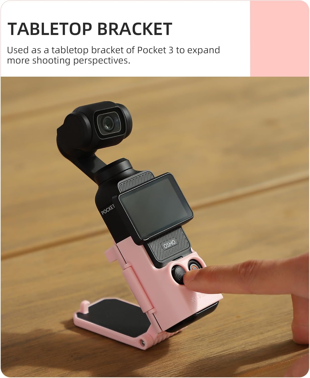 BTG 3 Magnetic Mount for DJI Pocket Accessories Magnet Mount (Pink)