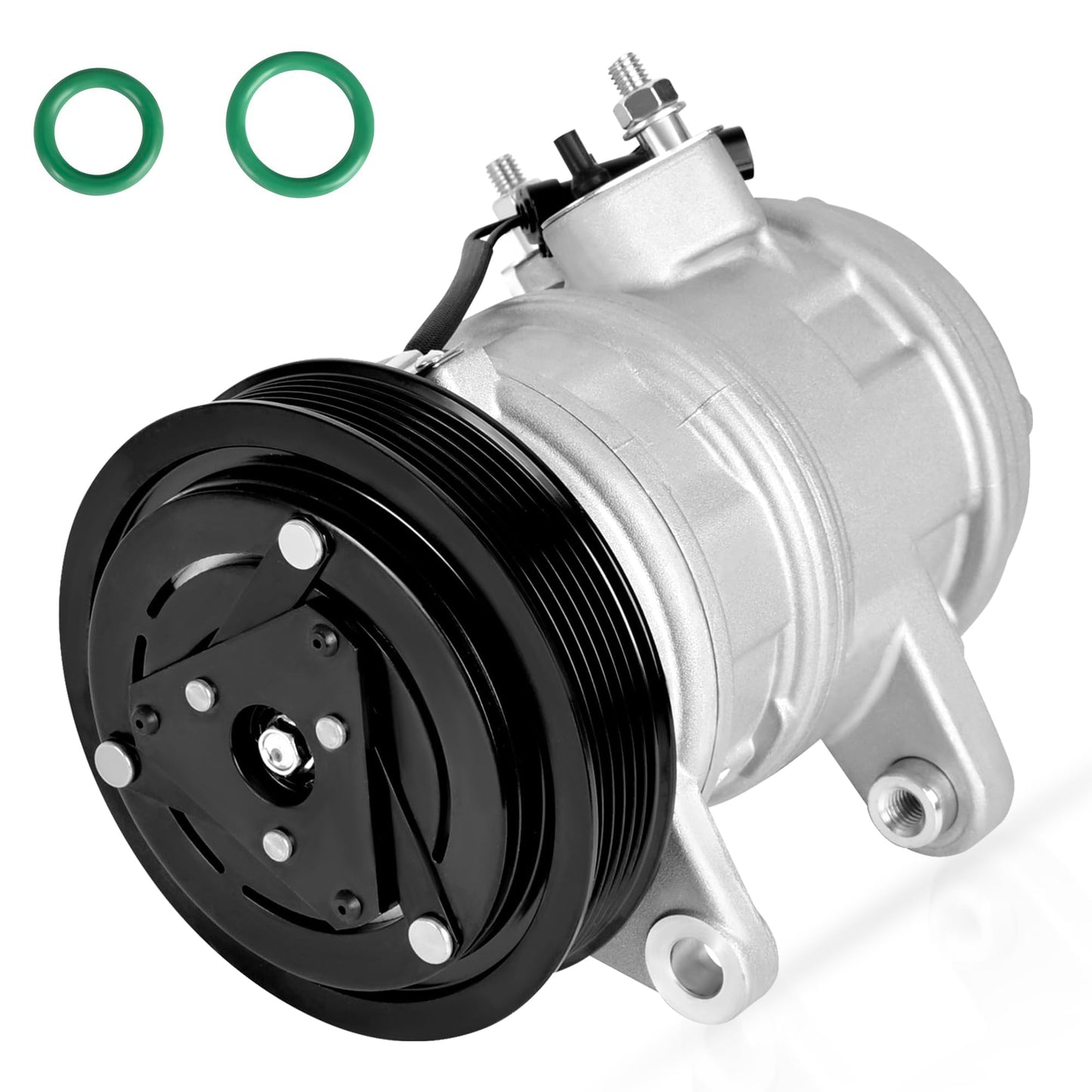 HYR Automotive Air Conditioning Compressor AC Compressor with Clutch Compatible with Dodge Nitro 2007-2008, Jeep Liberty 2006-2008, 3.7L Sport Utility, 6 grooves, Replace# 55111400AA, R5111400AF