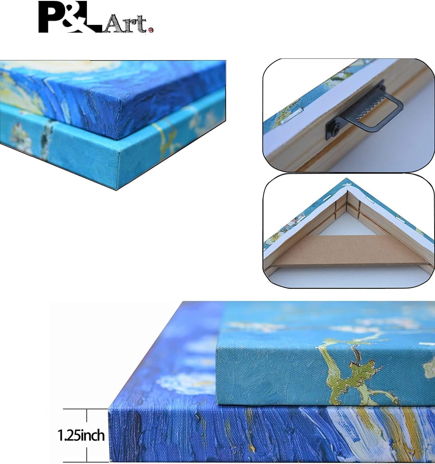 P&L ART Personalized Custom Canvas Prints - Transform Your Photos into Stunning Wall Art | Framed 12x12