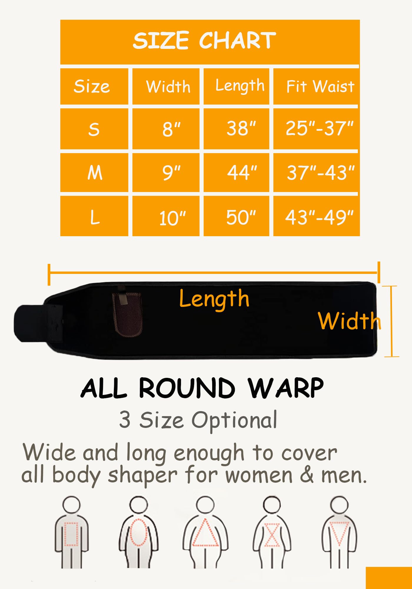 BXVX Sweat Waist Trimmer Trainer Belt Wrap Belly Sweat Band Sauna Slimming Belt for Women and Men Lower Belly Fat Plus Size M Black